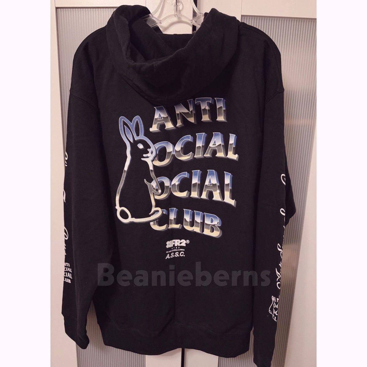 Anti Social Social Club NWT Anti Social Social Club x FR2 Magnetism Black Hoodie Size US L / EU 52-54 / 3 - 7 Thumbnail