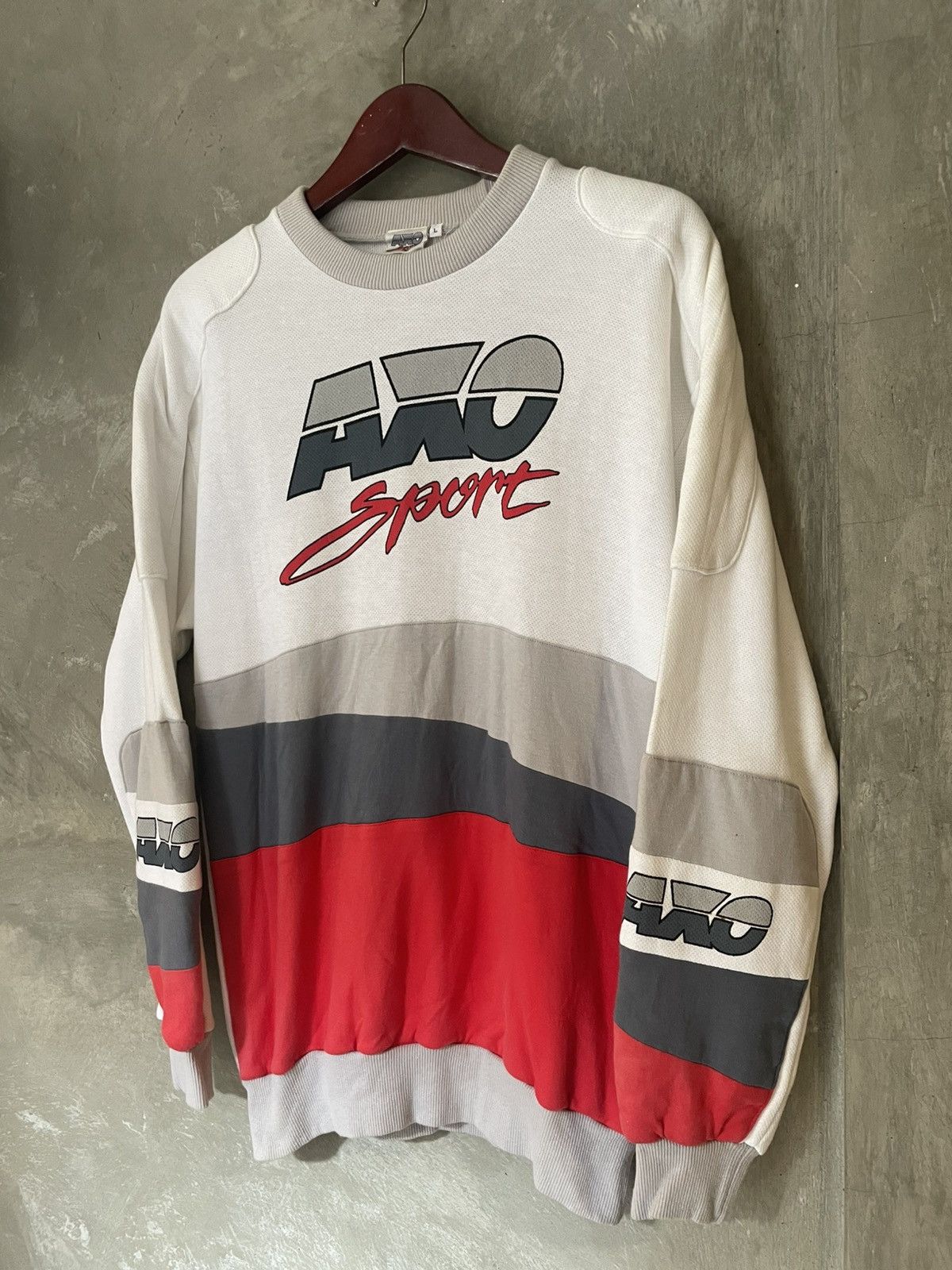 Gear for Sports × Vintage Vintage 90s AXO Sport Team Racing Motocross Sweatshirt Size US L / EU 52-54 / 3 - 4 Thumbnail