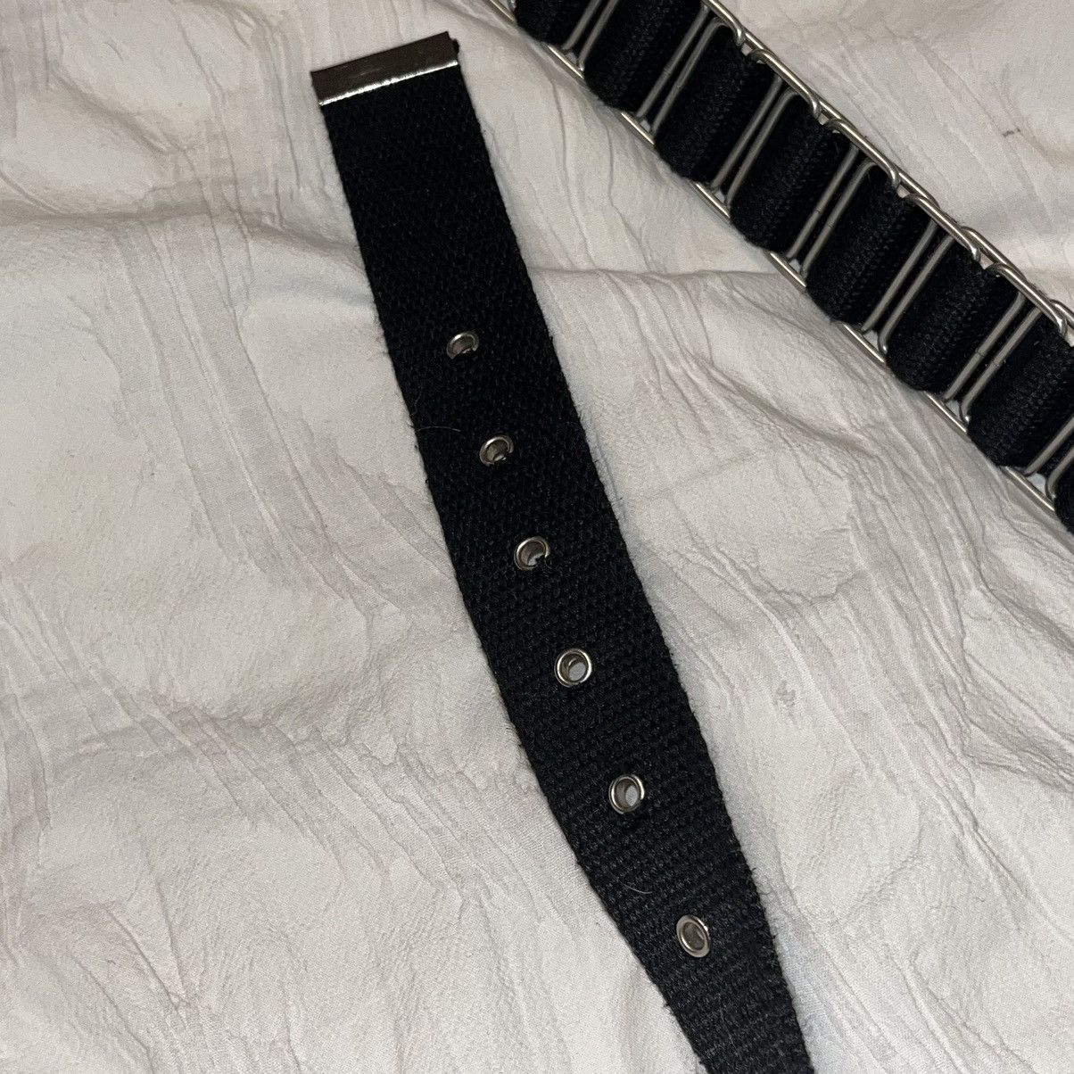 Helmut Lang AW98 Chain Canvas Belt | Grailed