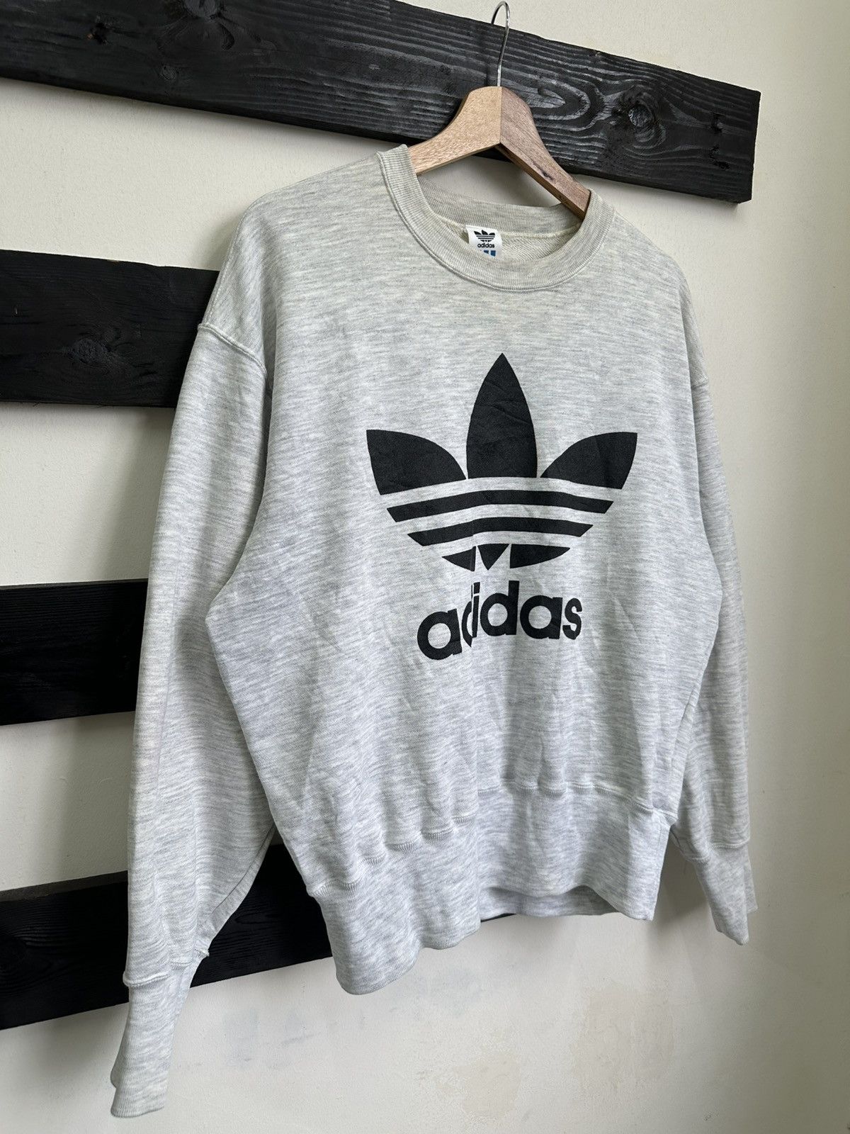 Adidas × Vintage Vintage Adidas Trefoils Crewneck Sweatshirt Size US S / EU 44-46 / 1 - 3 Thumbnail