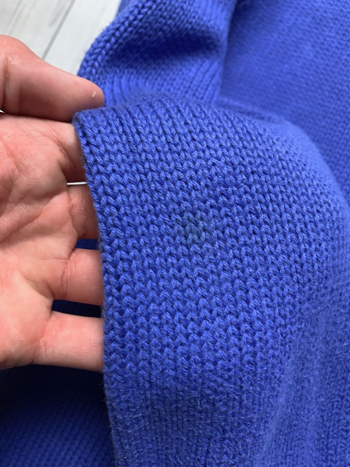 Polo Ralph Lauren × Vintage Vintage polo Ralph Lauren zip sweater blue size S Size US S / EU 44-46 / 1 - 5 Thumbnail
