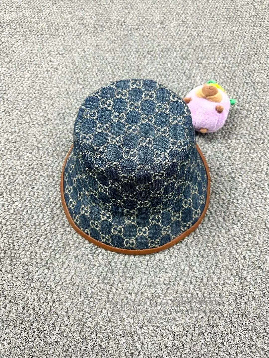 Gucci Guicci size M Blue All-over Printed Logo Fisherman's Cap| Size ONE SIZE - 1 Thumbnail