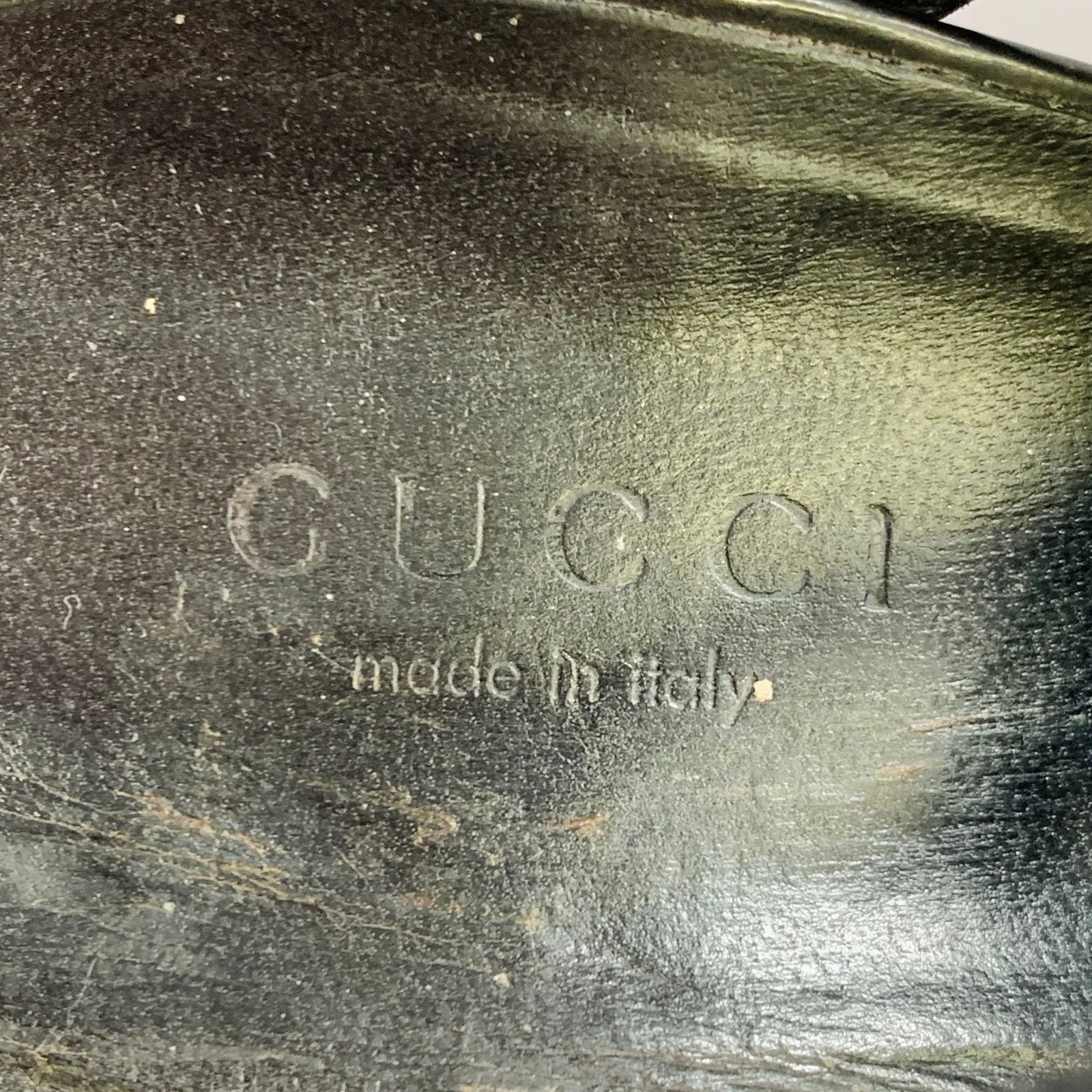 Gucci Black Leather Patent Leather Back Zipper Cage Sandals Size US 9.5 / IT 39.5 - 7 Thumbnail