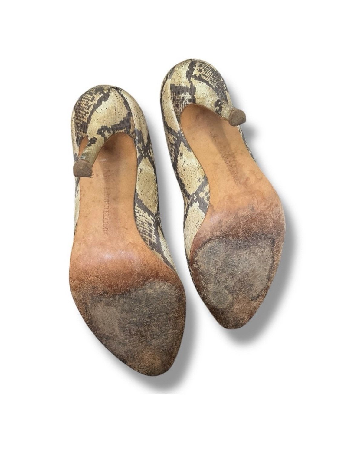 Manolo Blahnik Manolo Blahnik Snakeskin Stiletto‎ Pumps EU 38 (US 7.5–8) Size US 8 / IT 38 - 6 Thumbnail