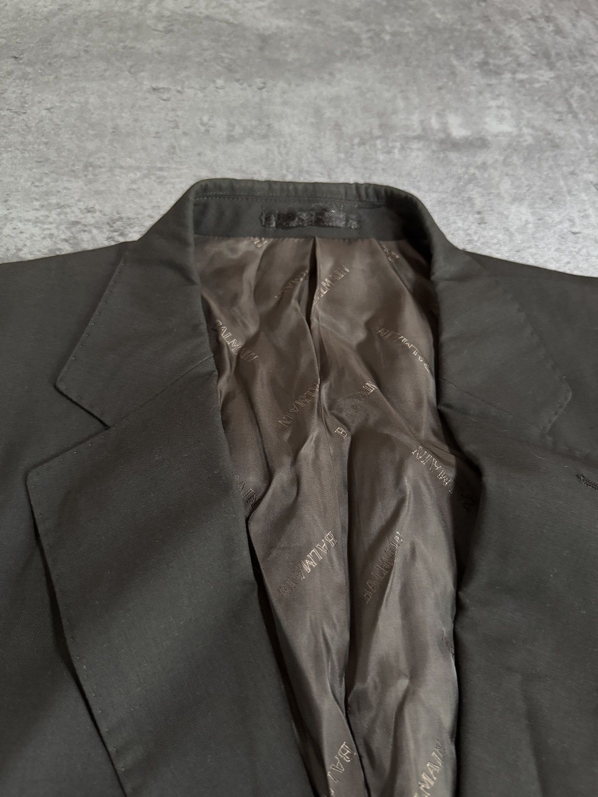 Balmain × Designer Balmain Paris Blazer Suit Jacket Vintage 90s Elegance Size 52R - 3 Thumbnail