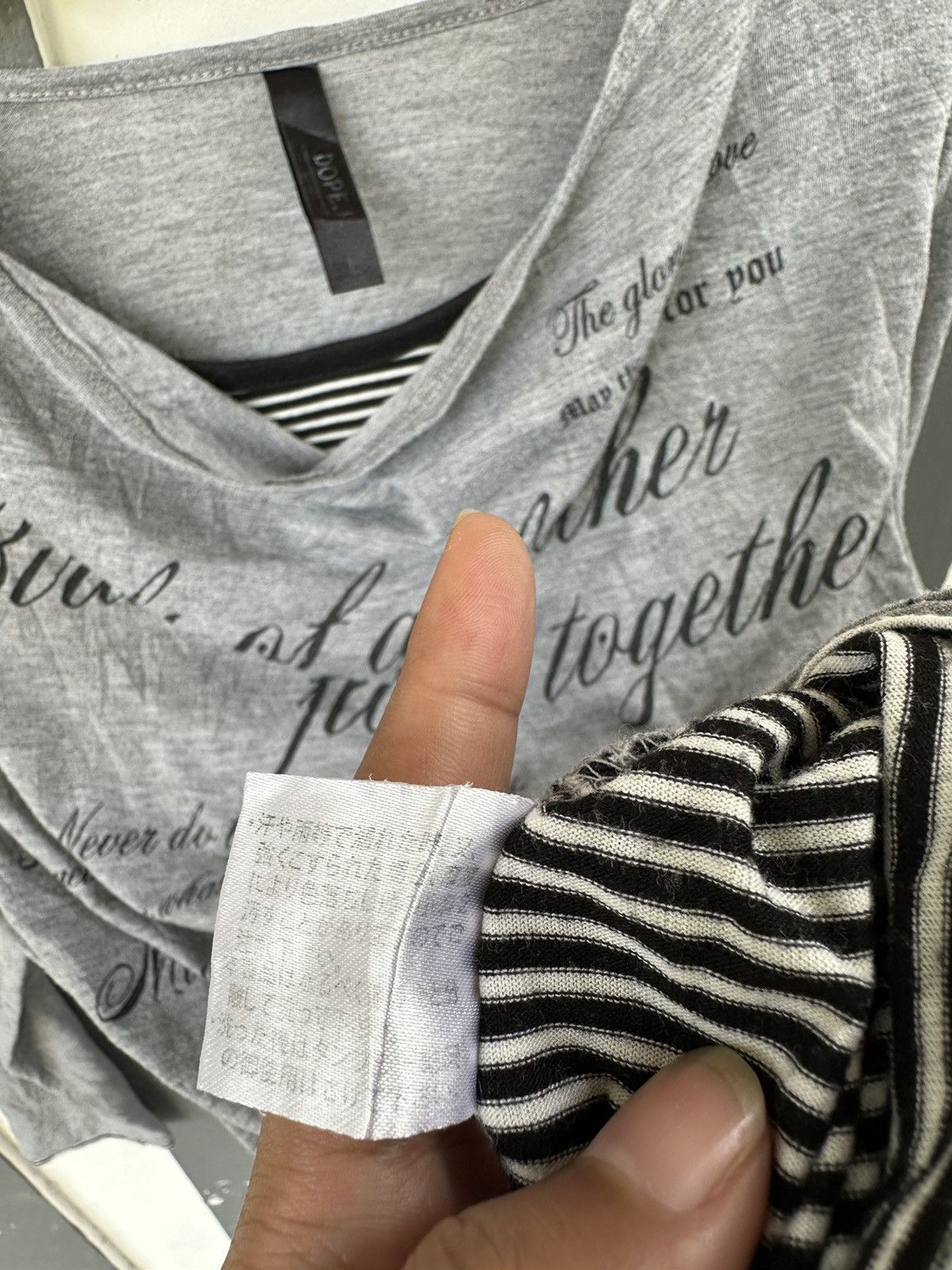 20471120 JAPANESE POEM DOUBLE LAYER LGB IFSIX STYLE LONG SLEEVE Size US M / EU 48-50 / 2 - 5 Thumbnail