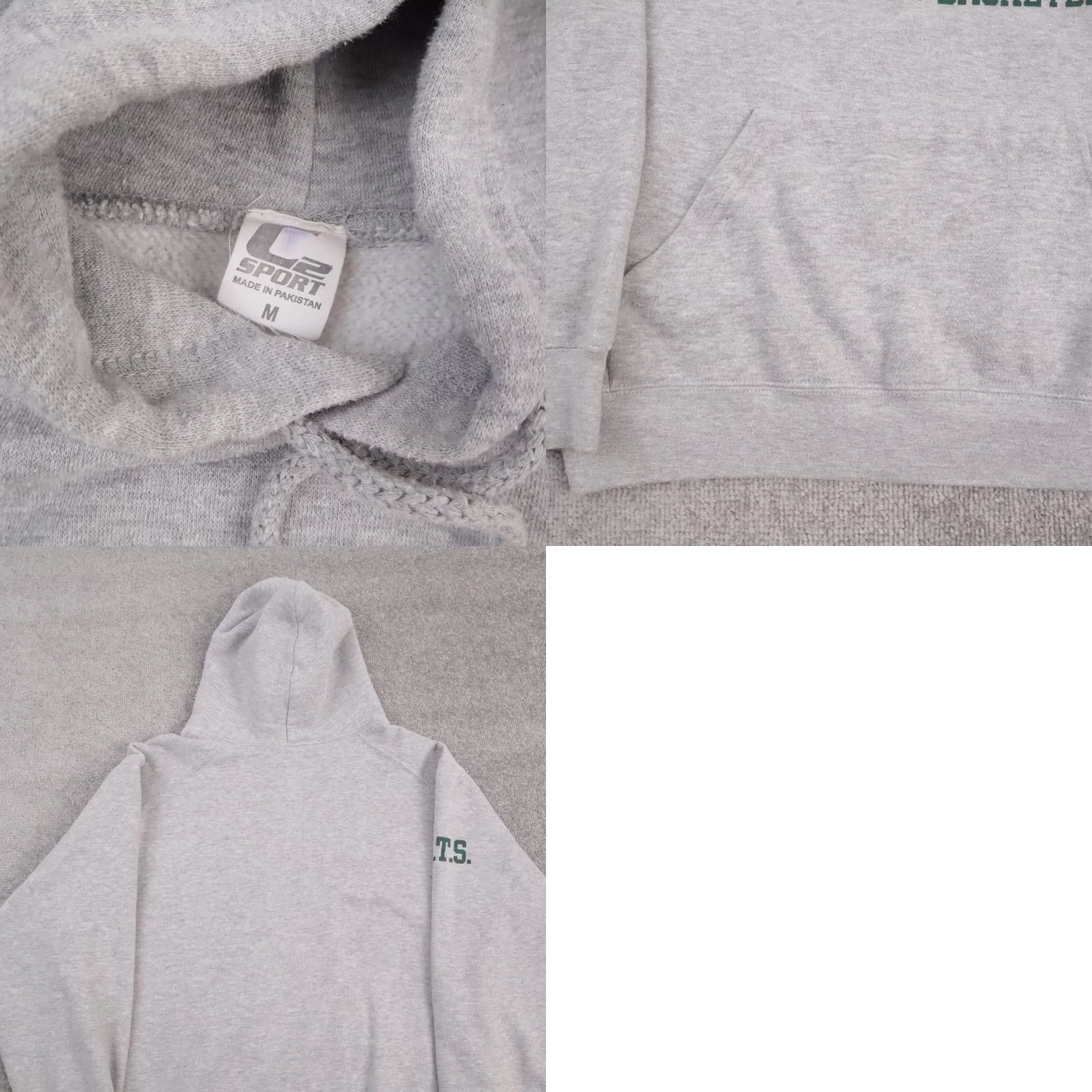 Vintage VINTAGE Women's Green Bay Packers Hoodie Gray Long Sleeve Medium Sports Size M / US 6-8 / IT 42-44 - 8 Thumbnail
