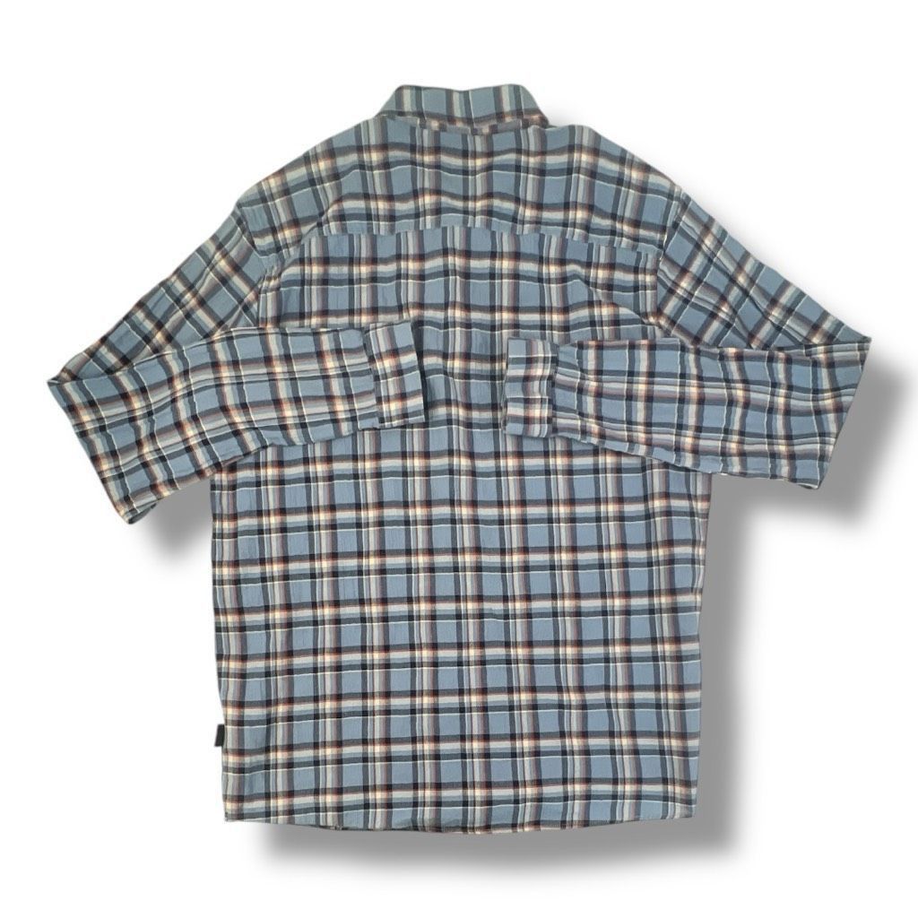 Patagonia Patagonia Blue Plaid Organic Cotton Button Front Top Size La Size US L / EU 52-54 / 3 - 4 Thumbnail