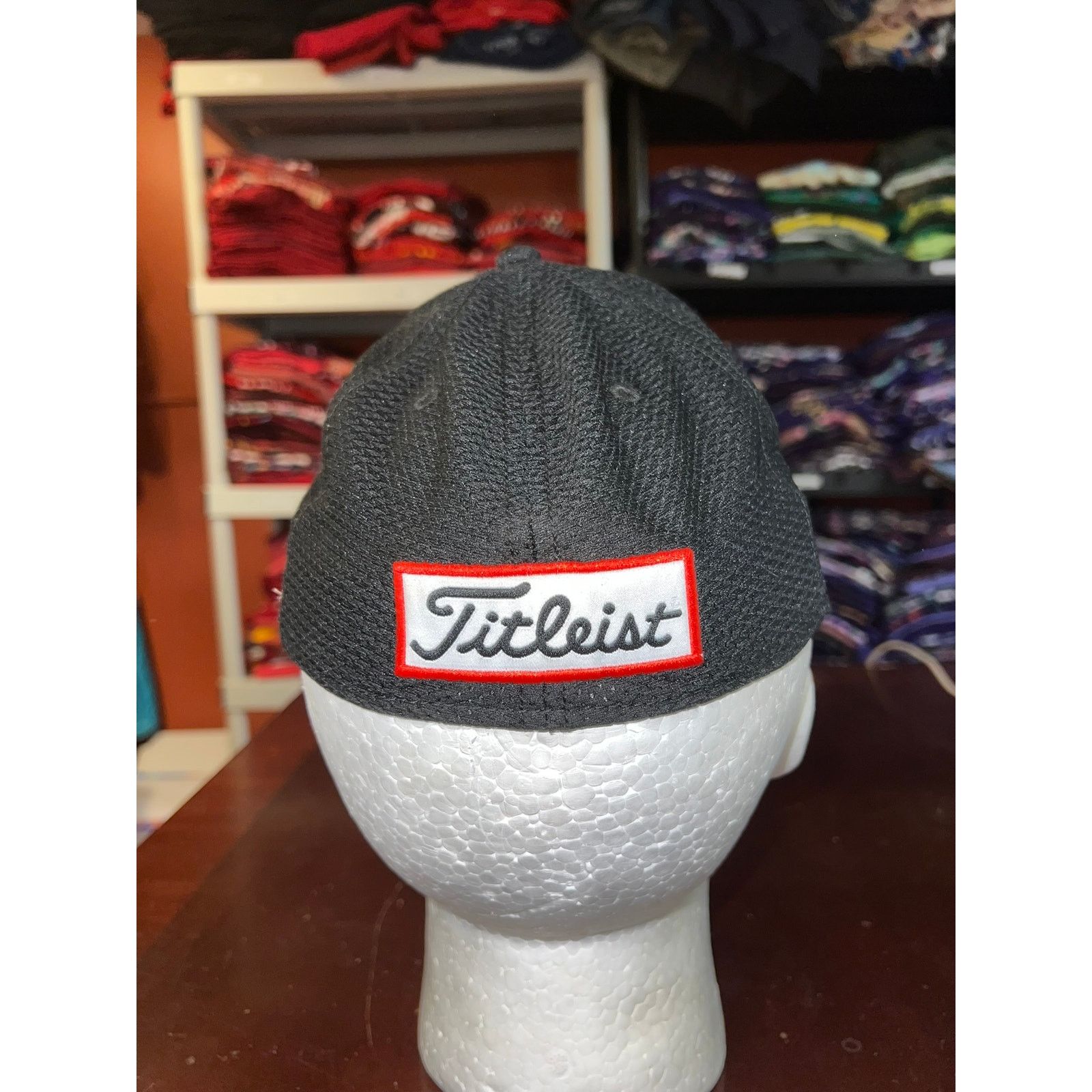 Titleist Titleist Hat Golf Golfing Pro V1 FJ Black Flex Cap Headwear Size ONE SIZE - 4 Thumbnail