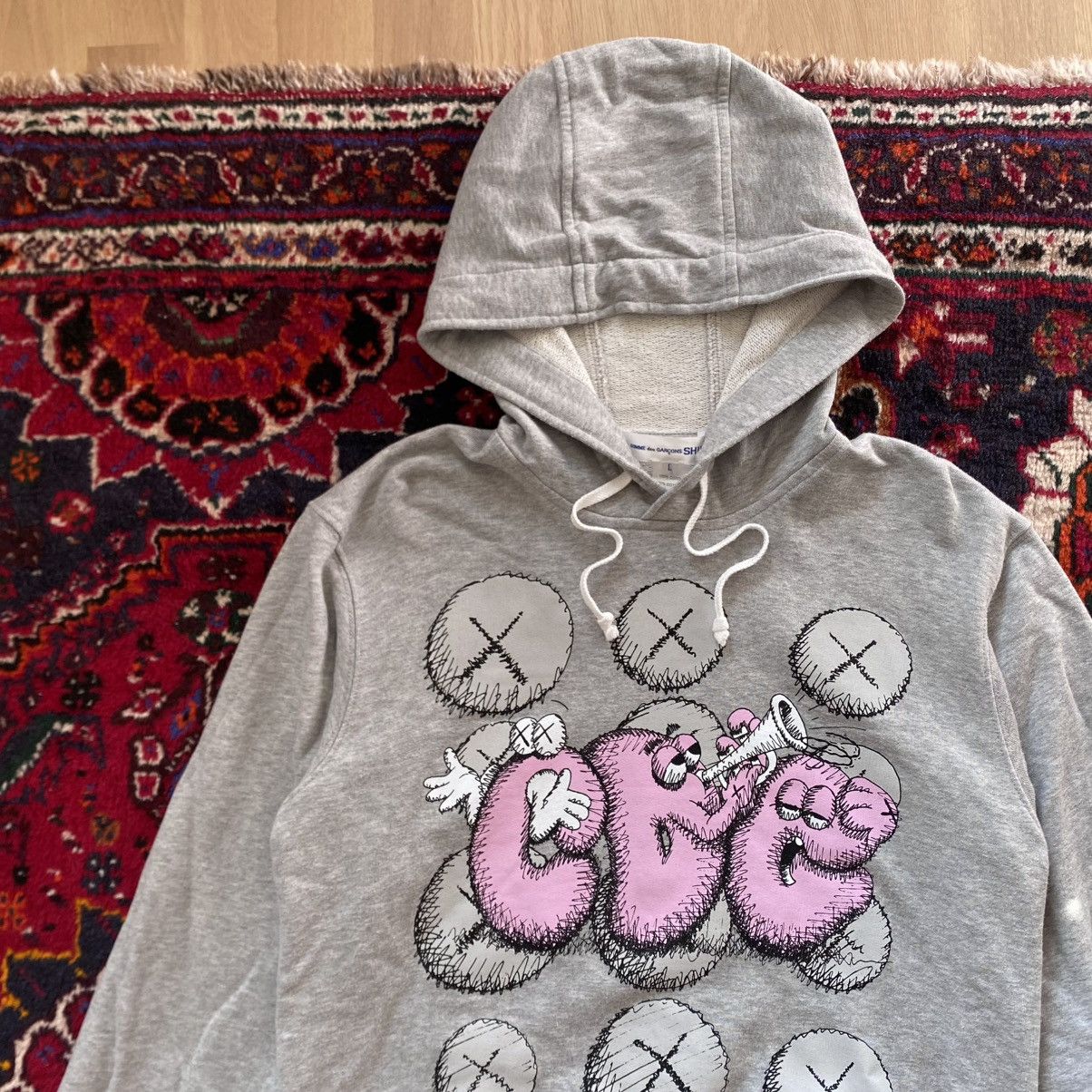 Comme des Garcons SHIRT × Kaws KAWS for CDG Hoodie Size US L / EU 52-54 / 3 - 3 Thumbnail