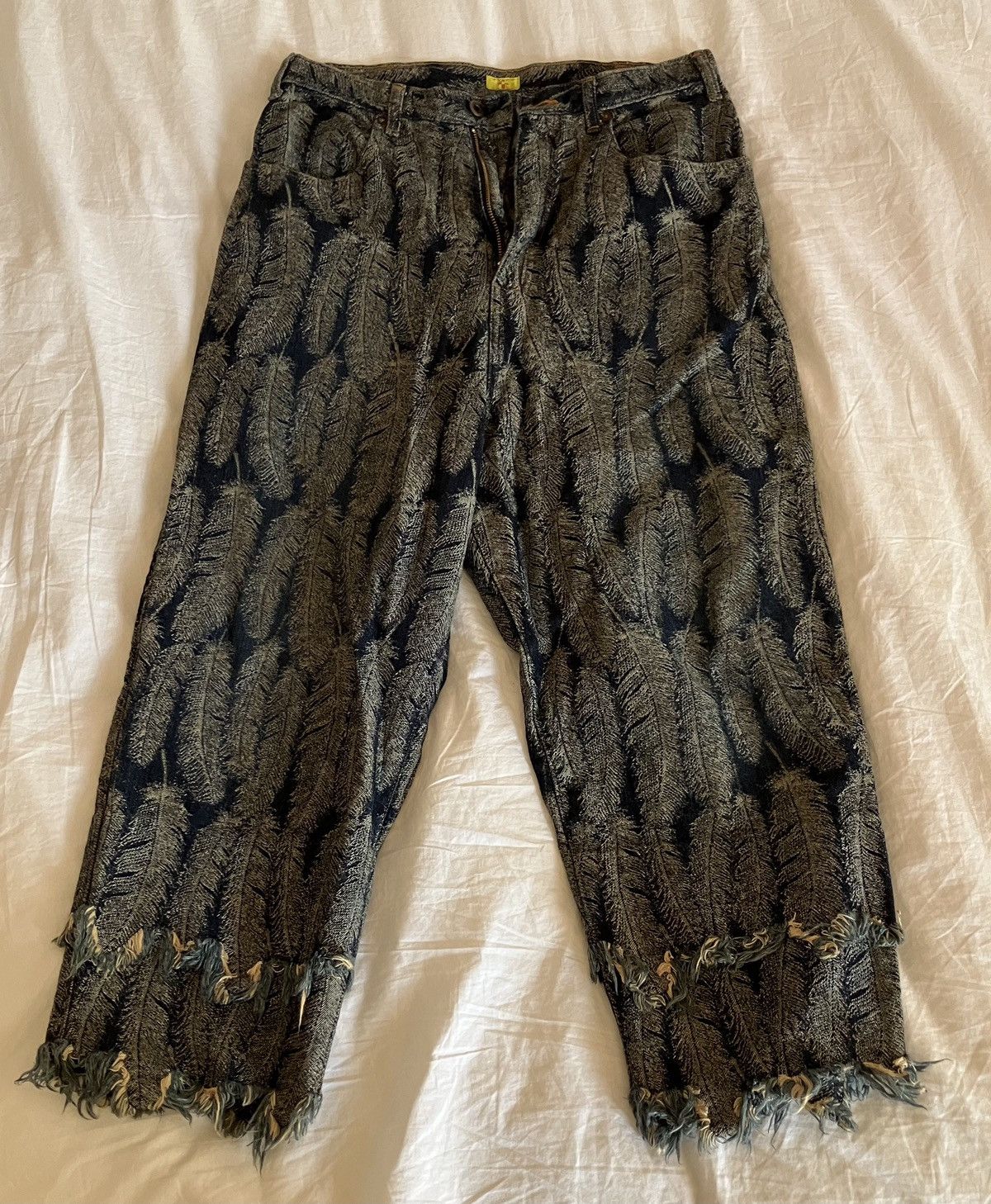 Kapital Kapital Feather Denim Pants | Grailed