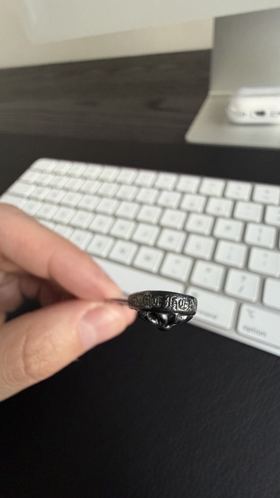 Chrome Hearts CHROME HEARTS BLACK RHODIUM XL SAFTEY PIN Size ONE SIZE - 8 Thumbnail