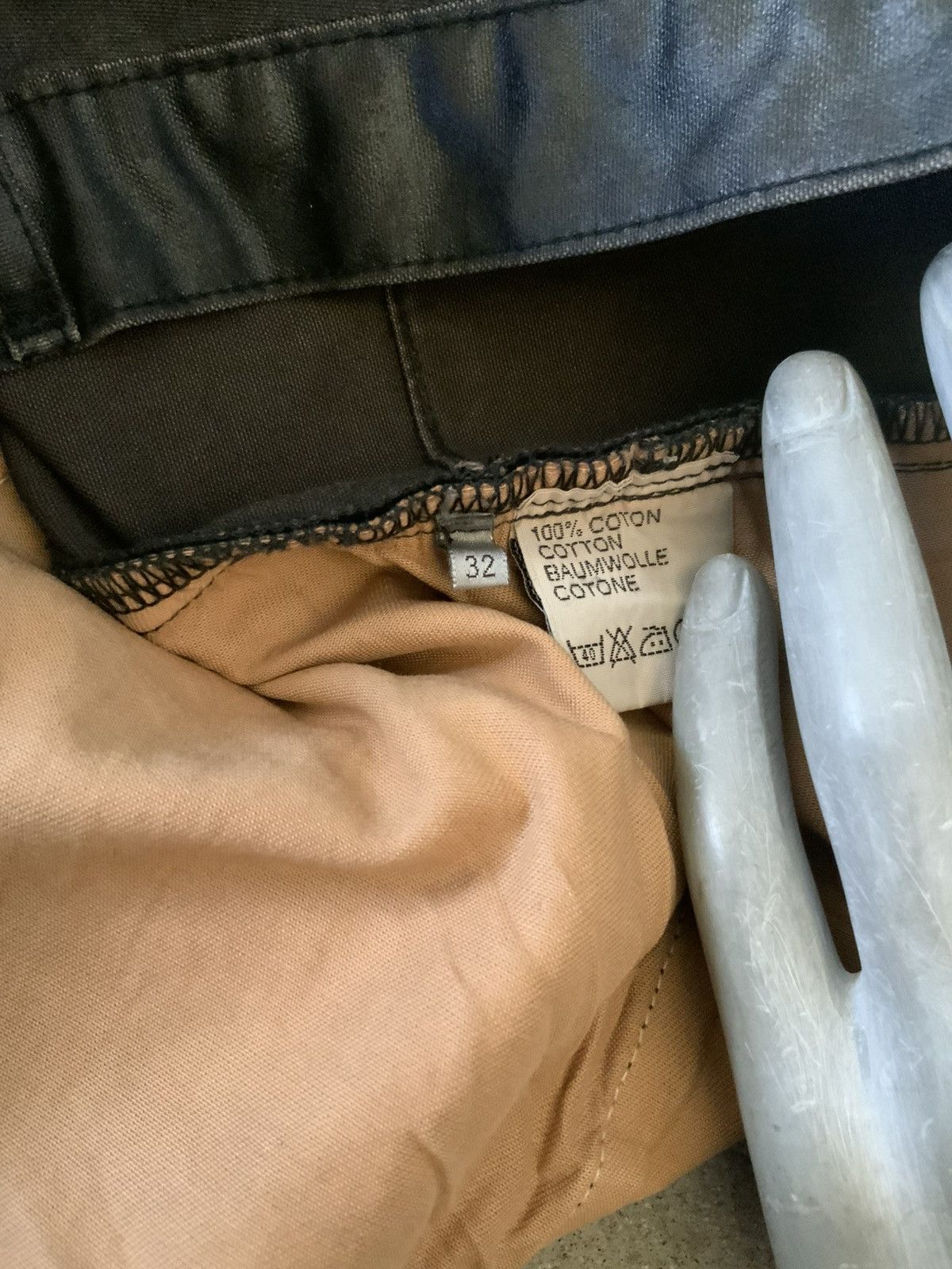 Dior ARCHIVE AW03 LUSTER HEDI DIOR CLAW MARK WAXED DENIM JEANS Size US 32 / EU 48 - 4 Thumbnail