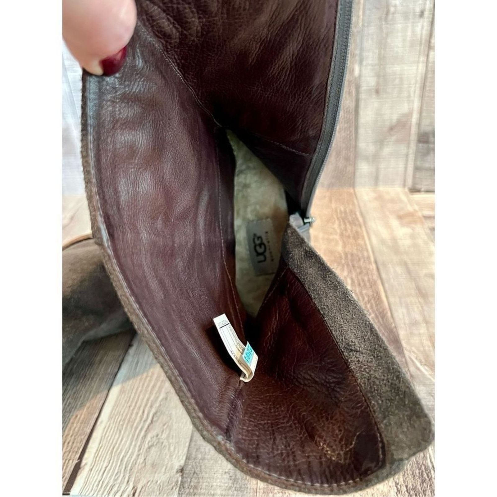 Ugg UGG Australia Western Mid Calf Brown Suede Distressed Boot 9 Size US 9 / IT 39 - 12 Thumbnail