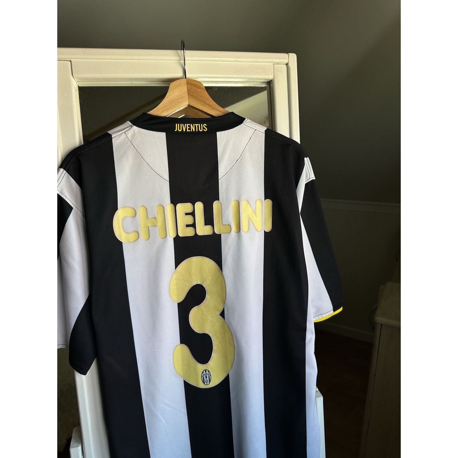 Nike Juventus 2008-2009 player Chiellini 3 Home Football Shirt Size US XL / EU 56 / 4 - 4 Thumbnail