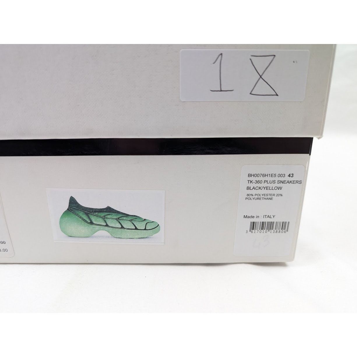Givenchy o1rshd1 TK-360 Plus Sneakers in Black/Yellow Size US 10 / EU 43 - 18 Thumbnail