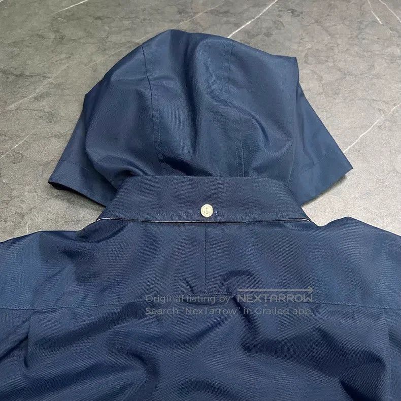 Thom Browne Thom Browne Dark Blue Long Trench Coat Size US XXS / EU 40 - 7 Thumbnail