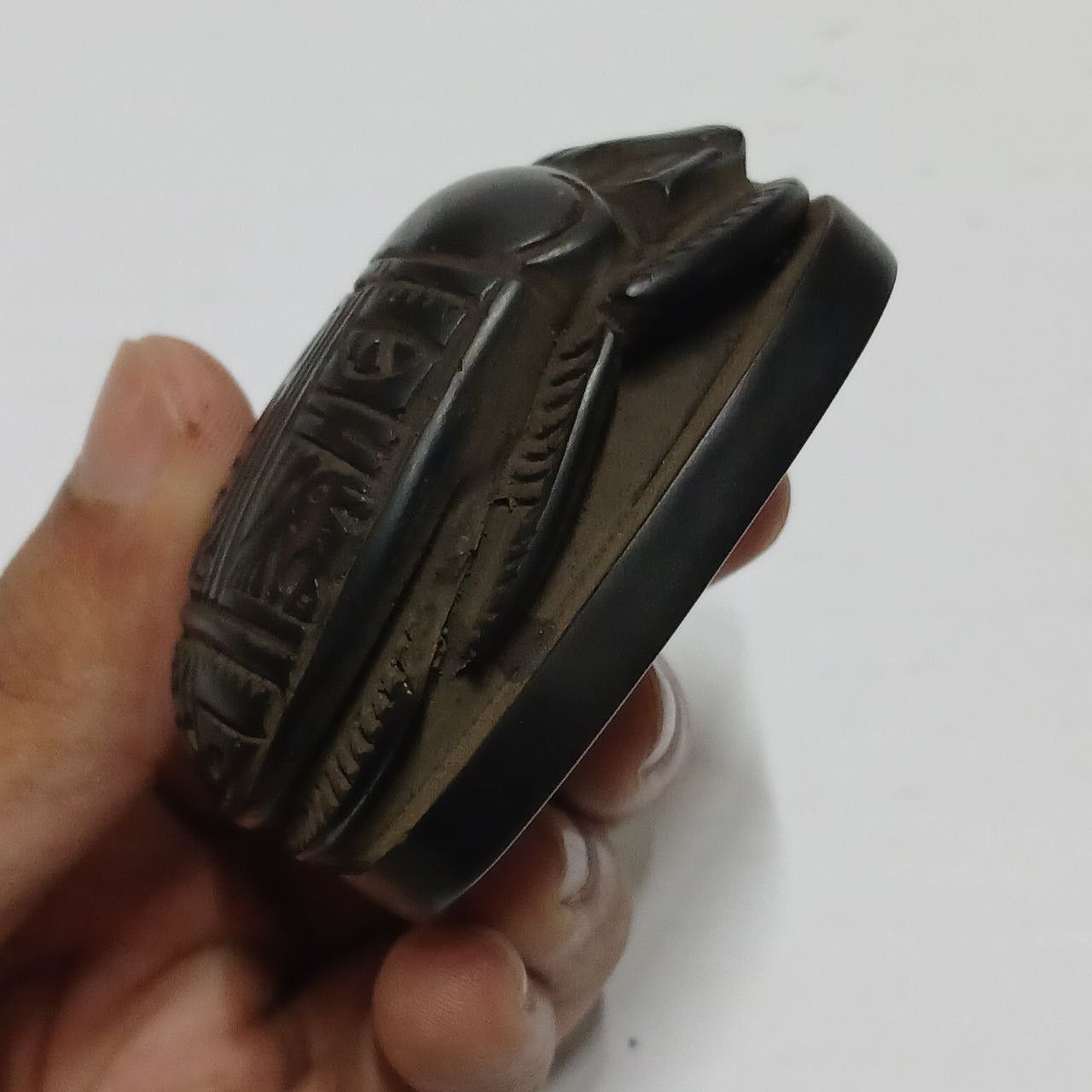 Other Antique style Egypt scarab carved distinctive hieroglyph Size ONE SIZE - 3 Thumbnail