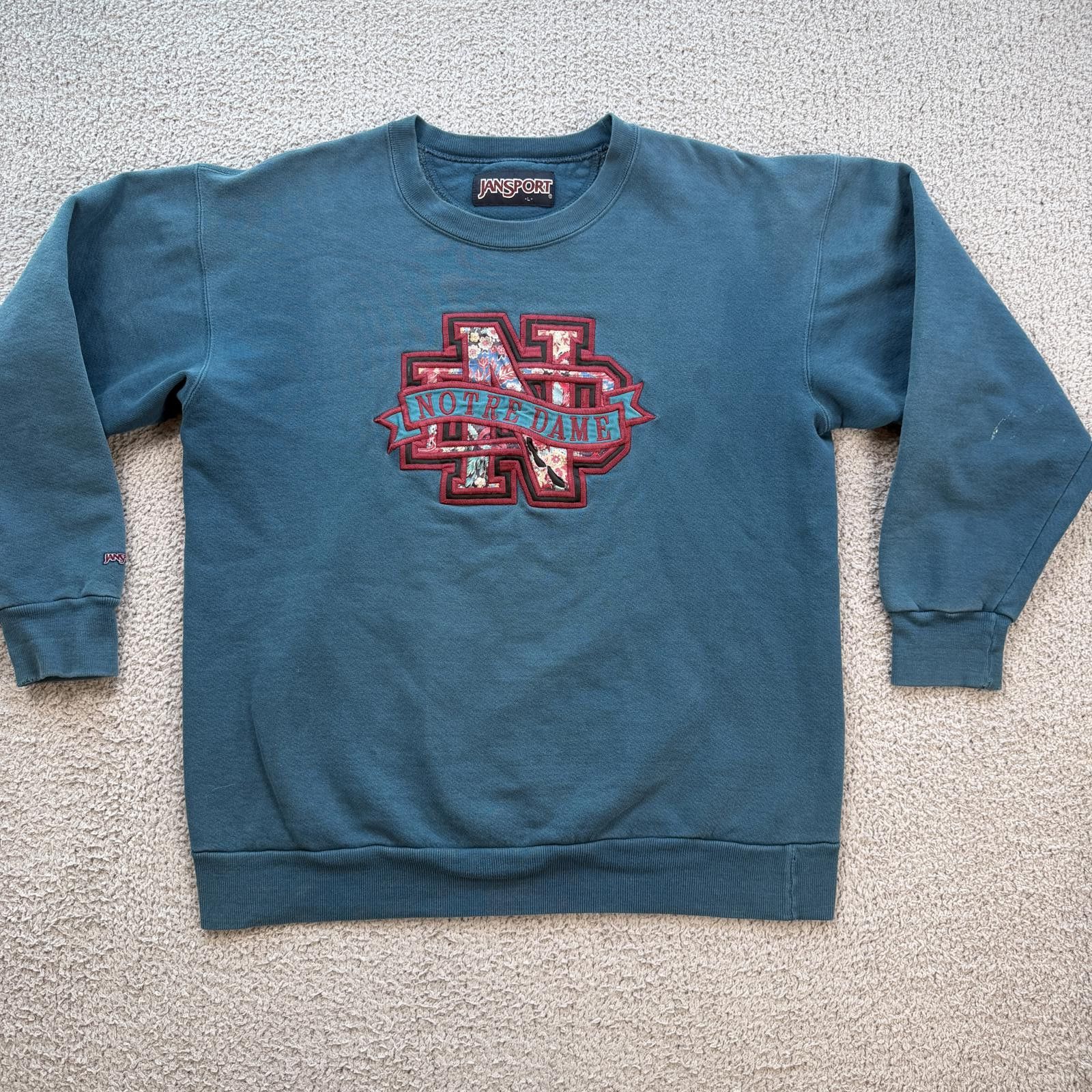 Jansport Vintage Notre Dame Fighting Irish Jansport Crew Sweatshirt Size US L / EU 52-54 / 3 - 1 Thumbnail