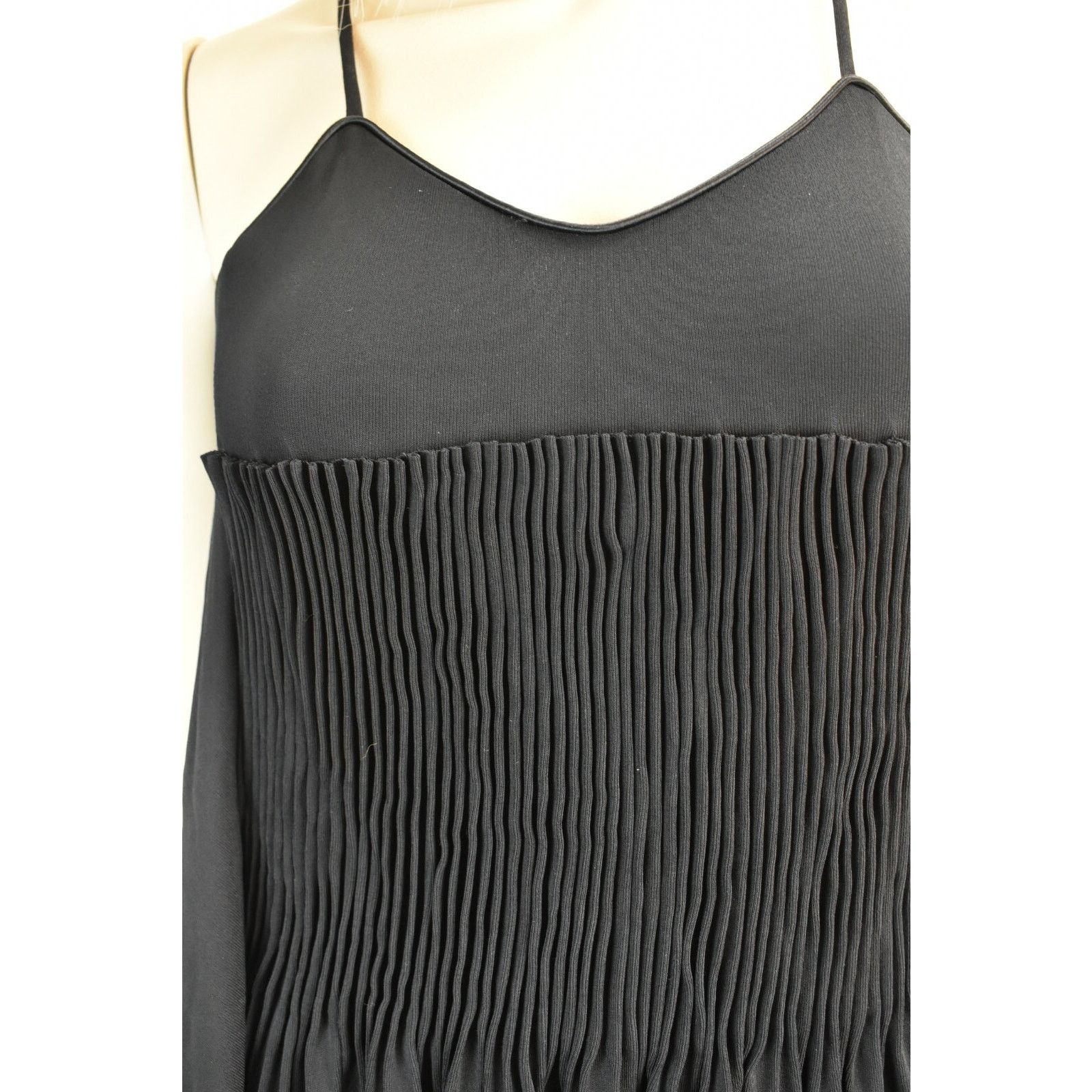 Chanel NEW CHANEL BLACK VISCOSE SLEEVELESS EVENING DRESS 36 FR $2K Size S / US 4 / IT 40 - 6 Thumbnail