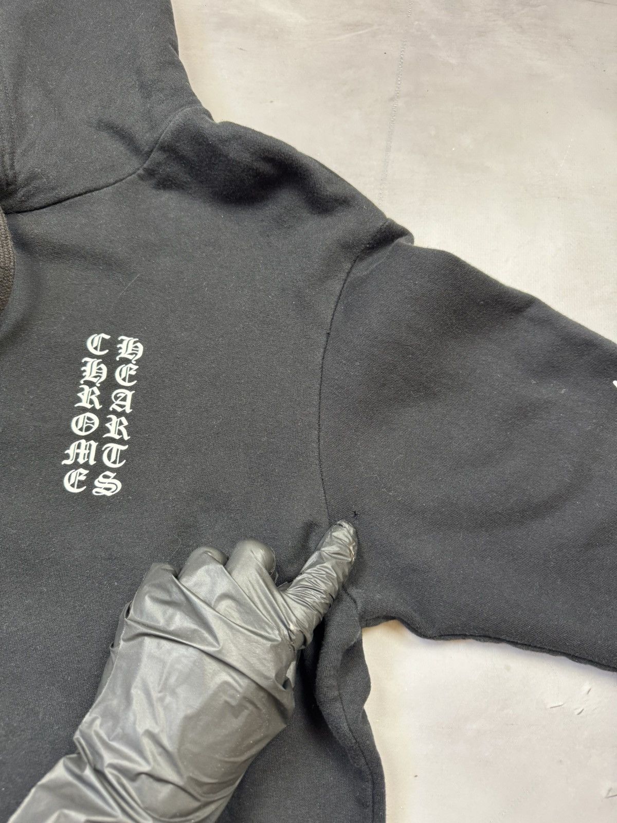 Chrome Hearts Chrome Hearts Flame Sleeve Hoodie(Black/L) Size US L / EU 52-54 / 3 - 10 Thumbnail