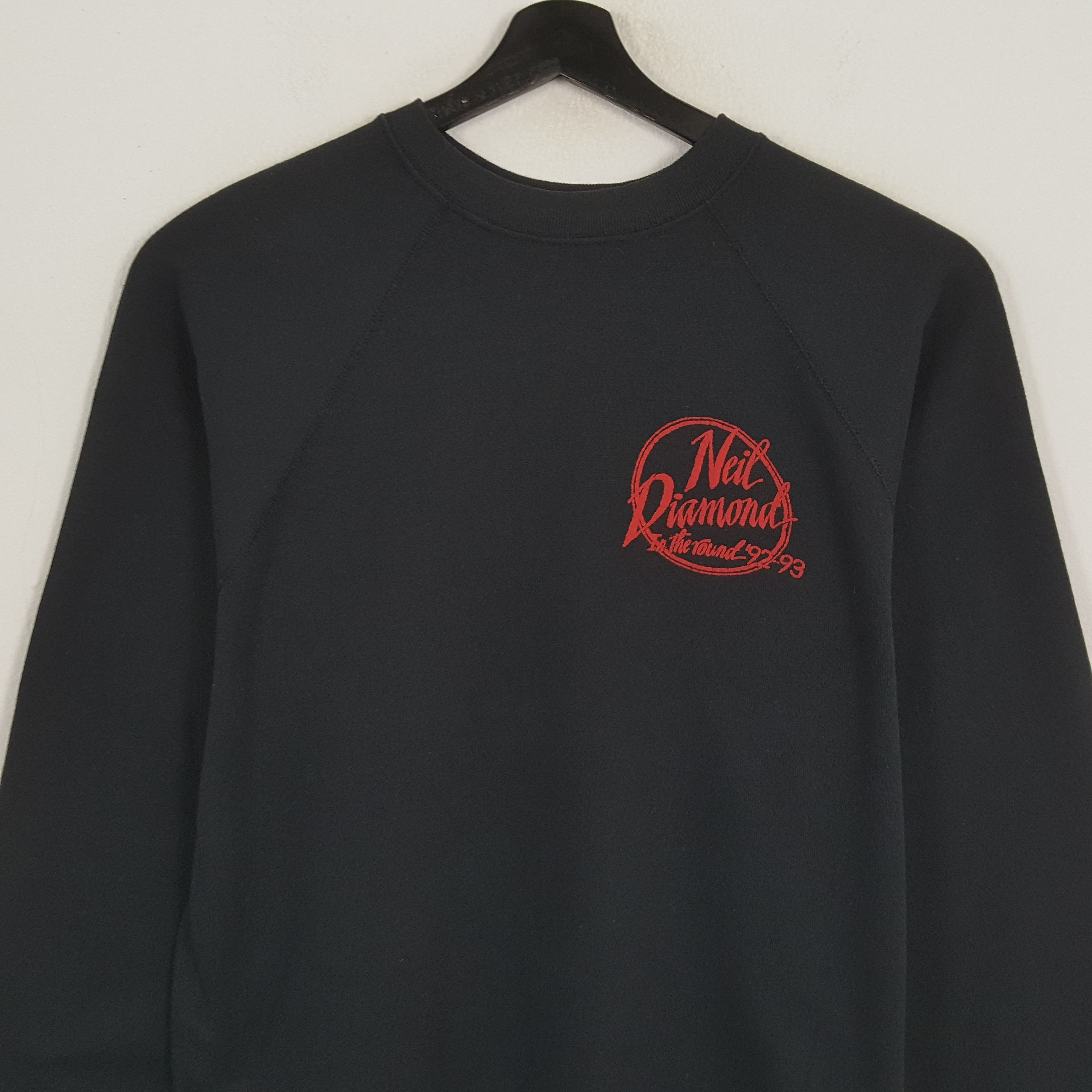 Band Tees × Vintage NEIL DIAMONDS Streetwear Style Vintage Sweatshirt Size US L / EU 52-54 / 3 - 4 Thumbnail