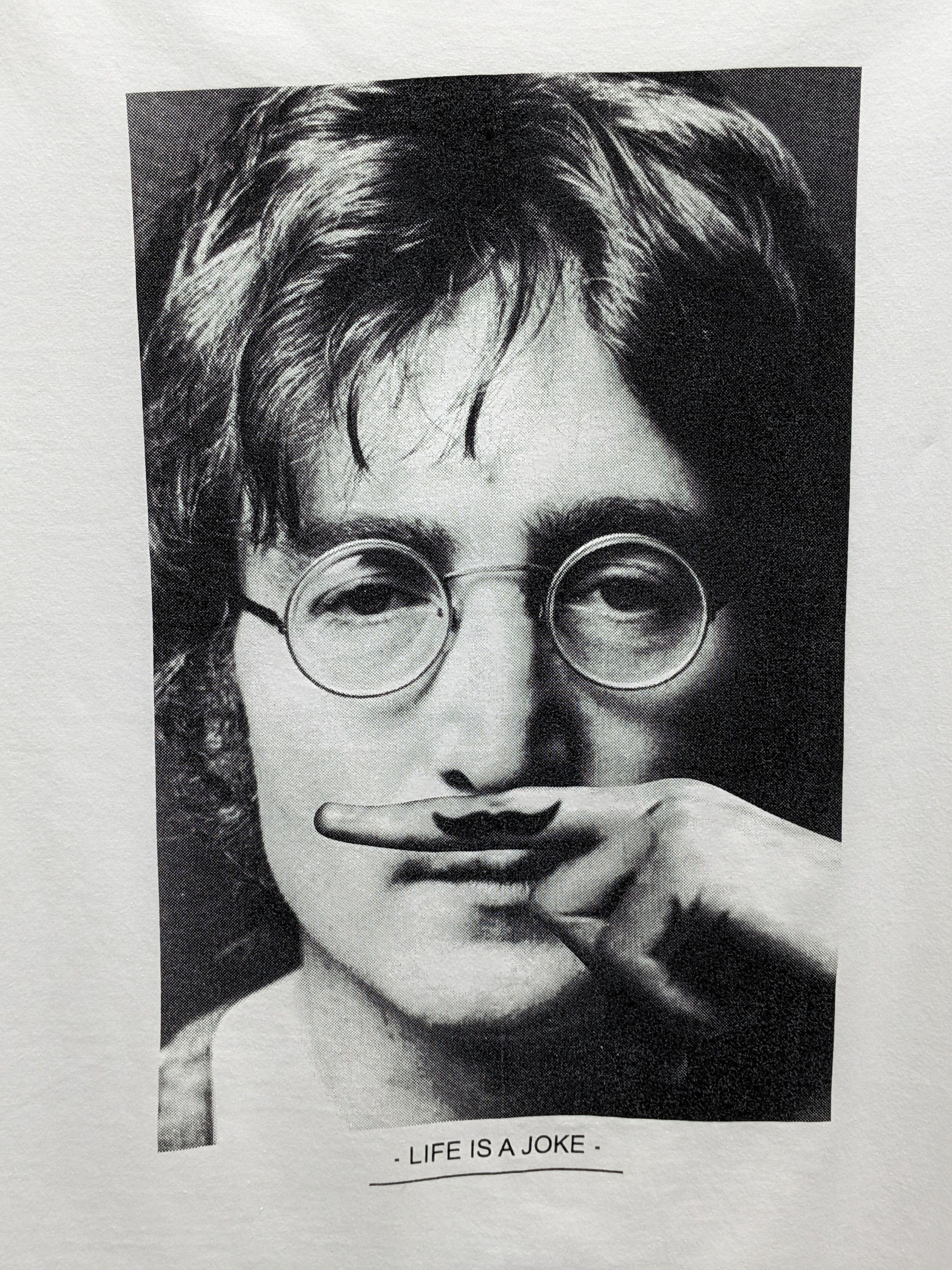Band Tees JOHN LENNON LIFE IS A JOKE TSHIRT Size US L / EU 52-54 / 3 - 3 Thumbnail