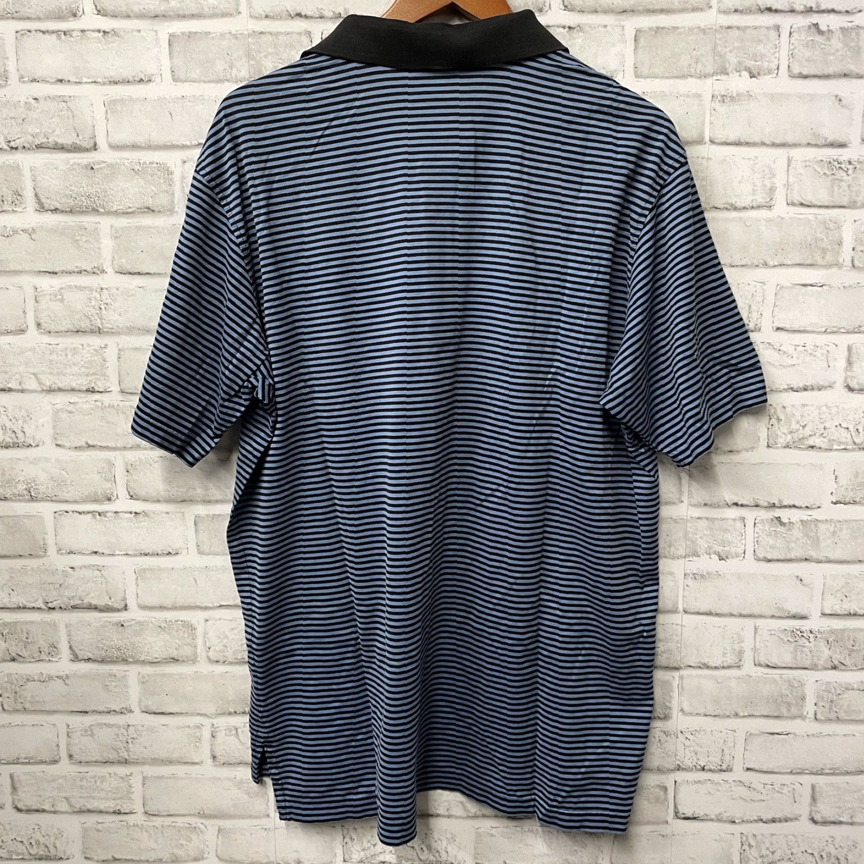 Peter Millar Peter Millar Polo Shirt Mens XL 100% Cotton Blue Striped Golf Size US XL / EU 56 / 4 - 5 Thumbnail