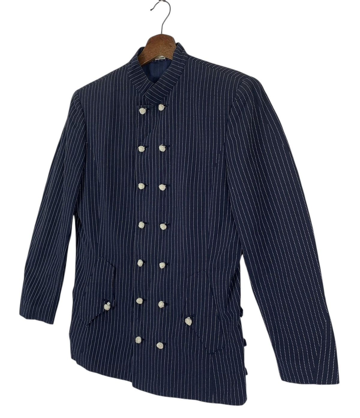 Kansai Yamamoto Kansai Yamamoto Japan Striped Indigo Women Jacket Wabash Size S / US 4 / IT 40 - 2 Thumbnail