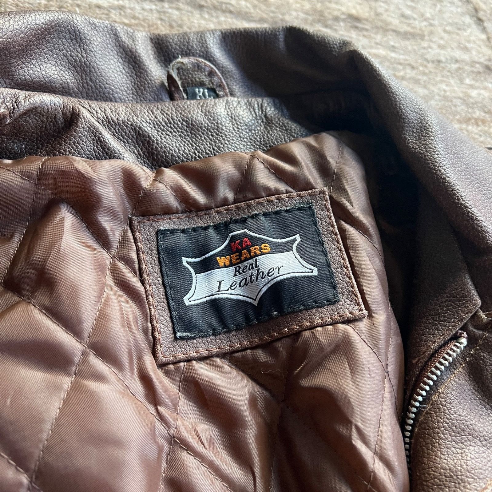 Leather Vintage Real Leather Trucker Jacket 9773AC Size US M / EU 48-50 / 2 - 4 Thumbnail