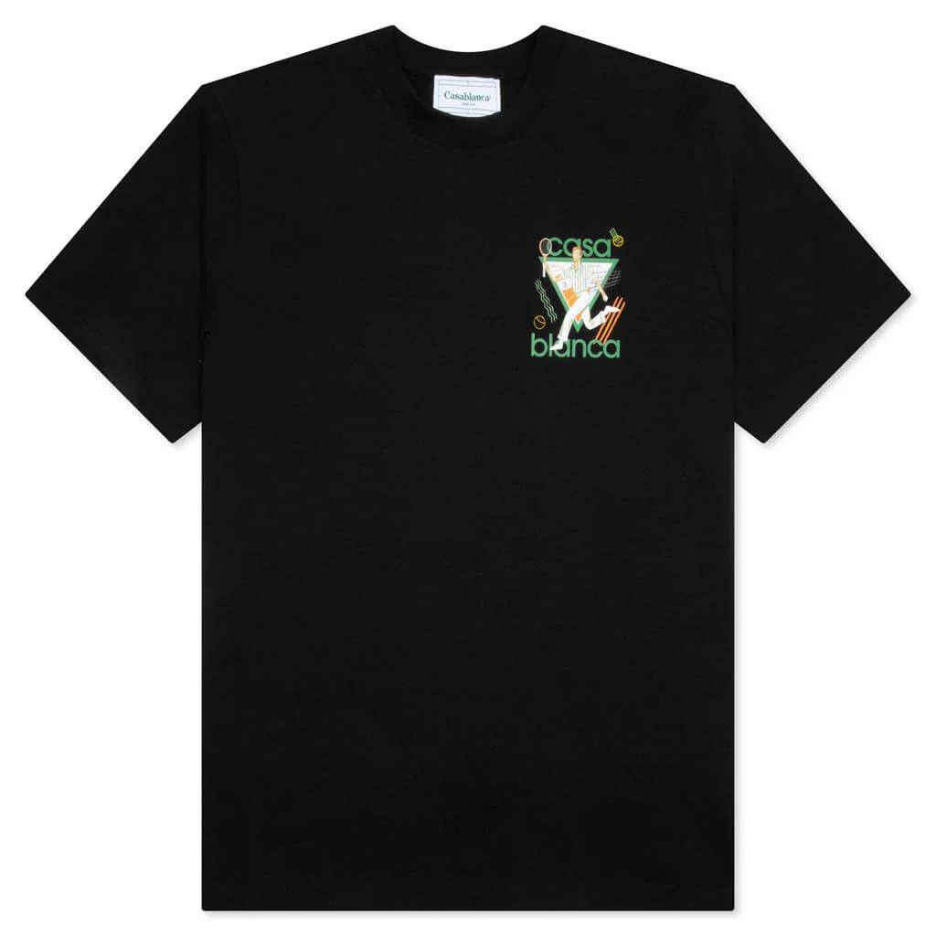 Casablanca o1mle0326 Printed T-Shirt in Black Size US L / EU 52-54 / 3 - 1 Thumbnail