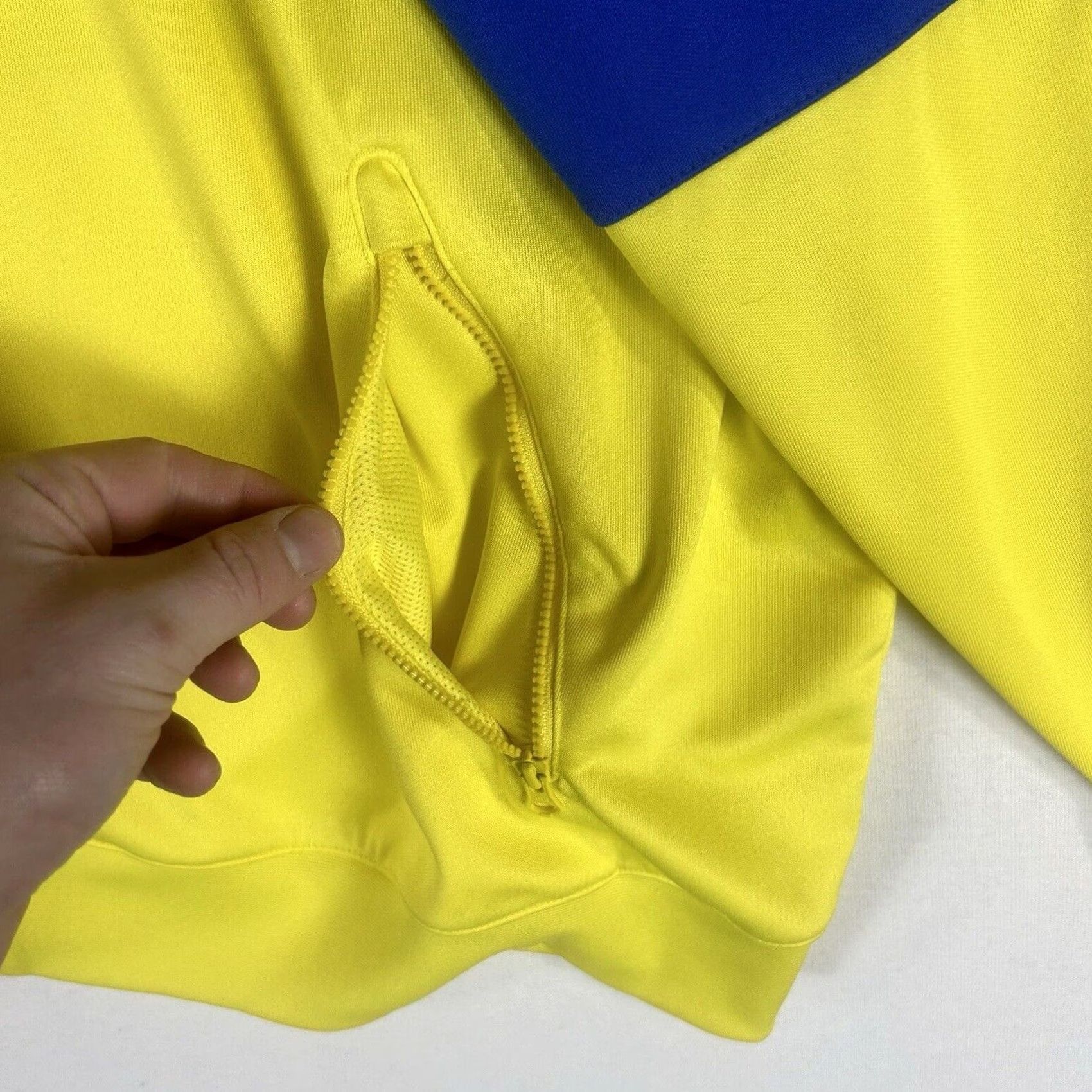 Nike Nike Windrunner Jacket Mens XL Yellow Blue Colorblock Full Zip Hood Pockets Logo Size US XL / EU 56 / 4 - 6 Thumbnail