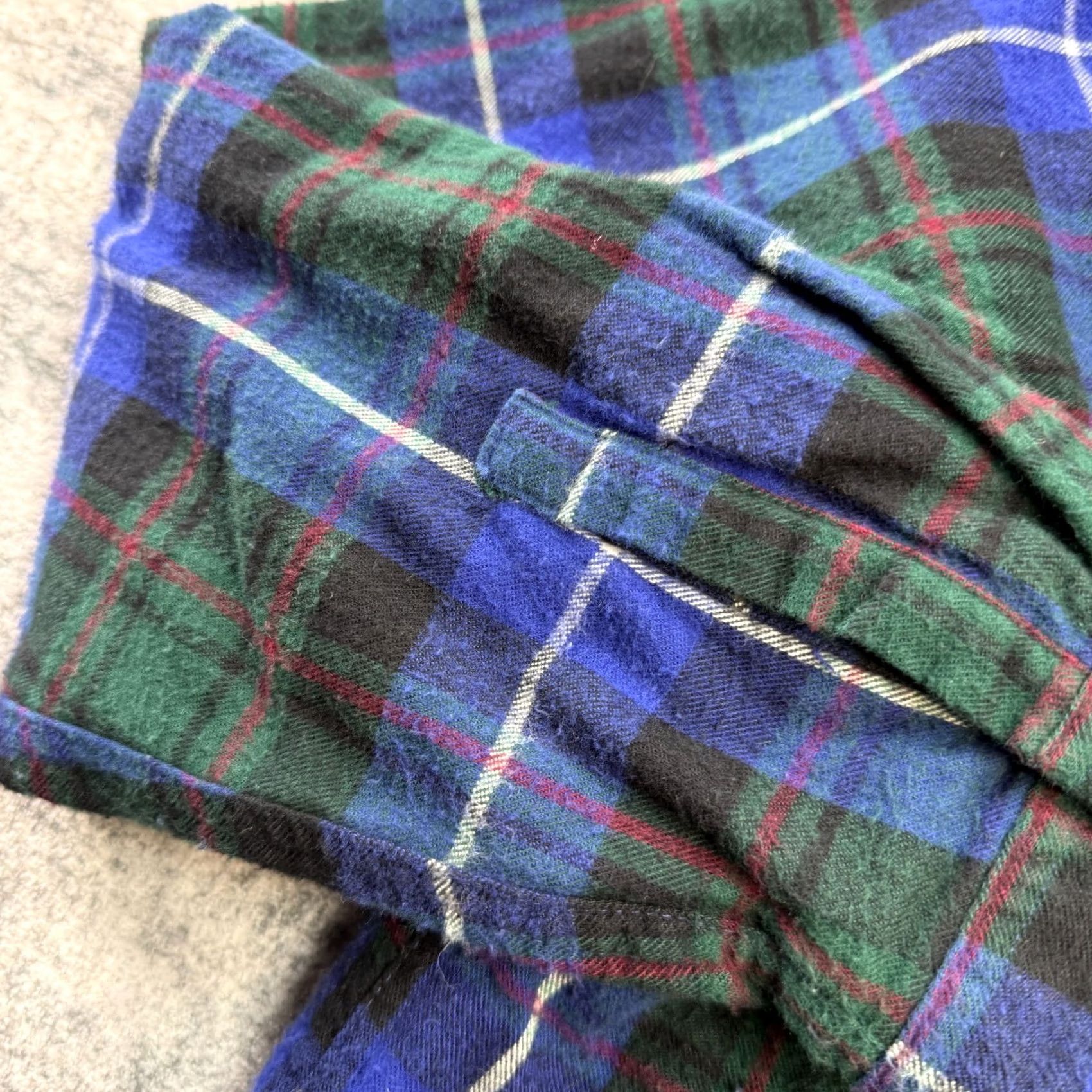 Vintage VINTAGE LL Bean Shirt Jacket Hoodie Womens Large Blue Green Tartan Plaid Sherpa Zip Up Size L / US 10 / IT 46 - 4 Thumbnail