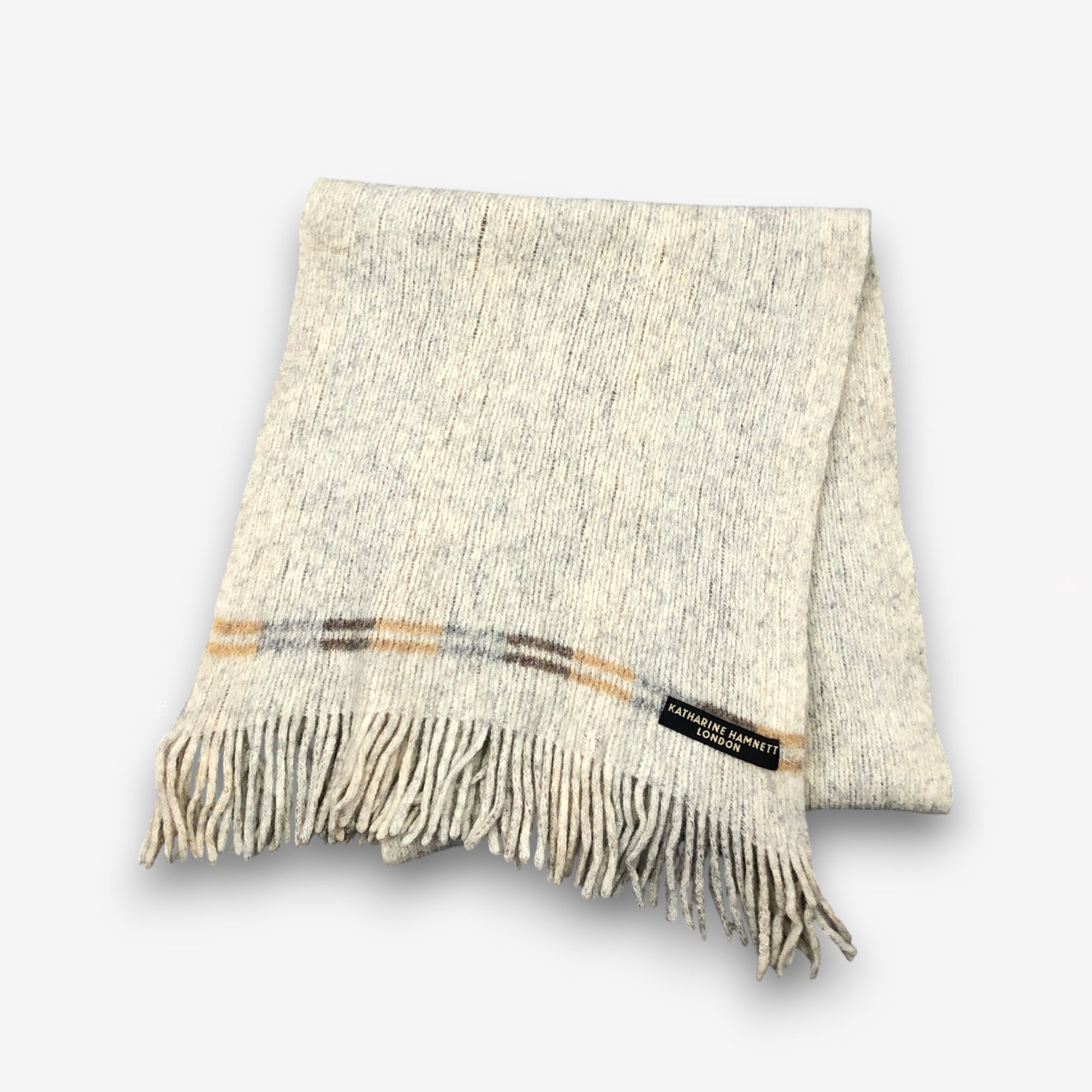Katharine Hamnett London Vintage Katharine Hamnett London Scarf Muffler Wool Scarves Size ONE SIZE - 3 Thumbnail