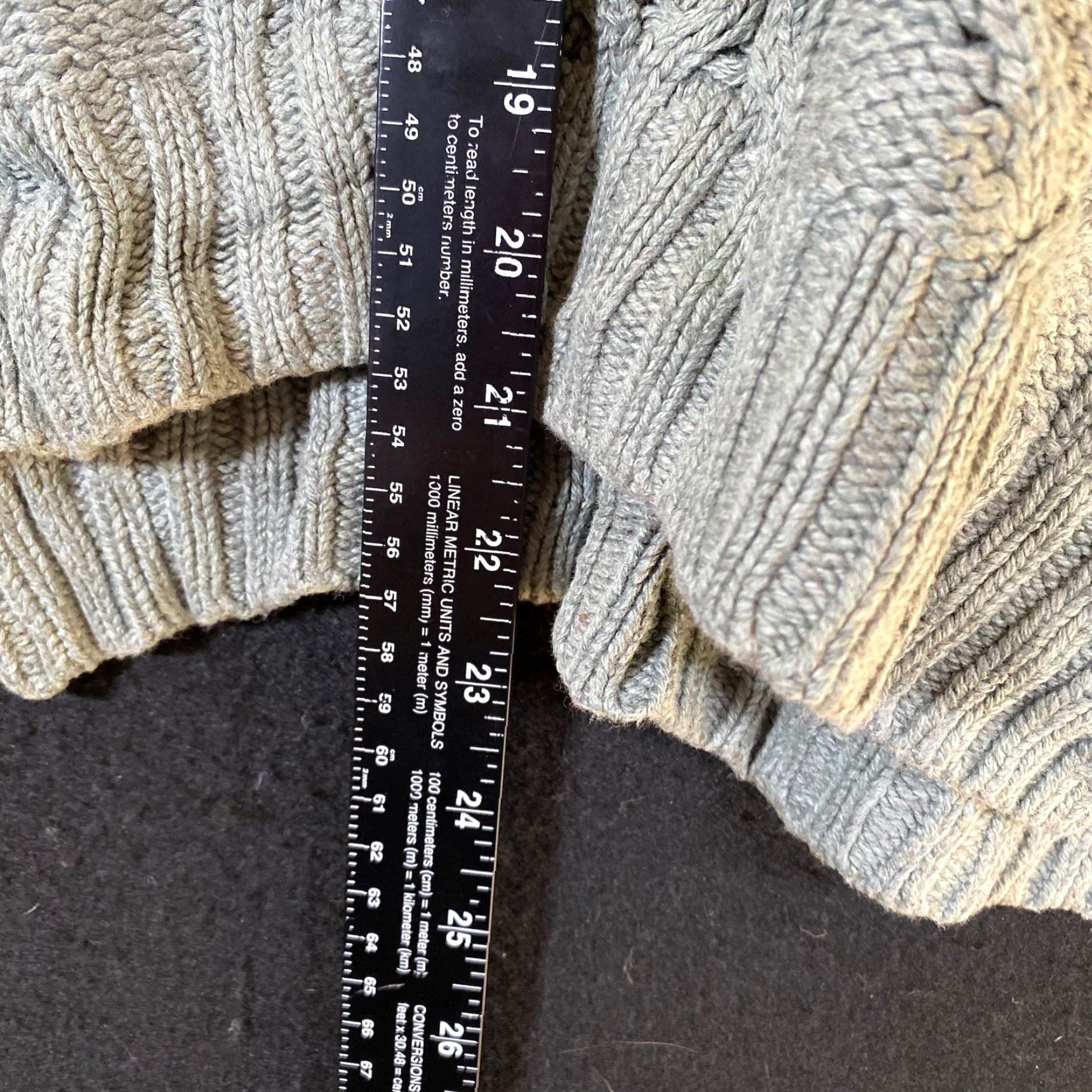 Madewell Madewell Womens Sweater Gray Crew Neck Pullover Cable Knit Long Sleeve Cotton XS Size XS / US 0-2 / IT 36-38 - 7 Thumbnail