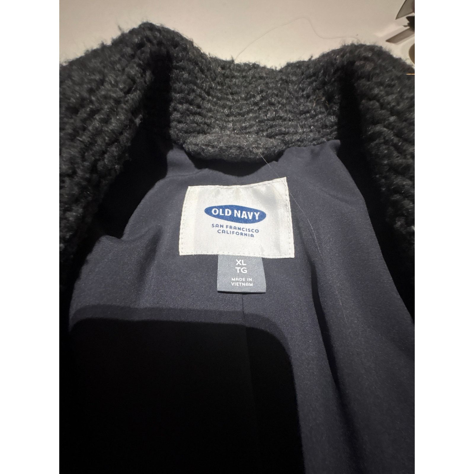 Old Navy Old Navy Women’s XL Gray Textured Coat Shawl Collar Size XL / US 12-14 / IT 48-50 - 3 Thumbnail