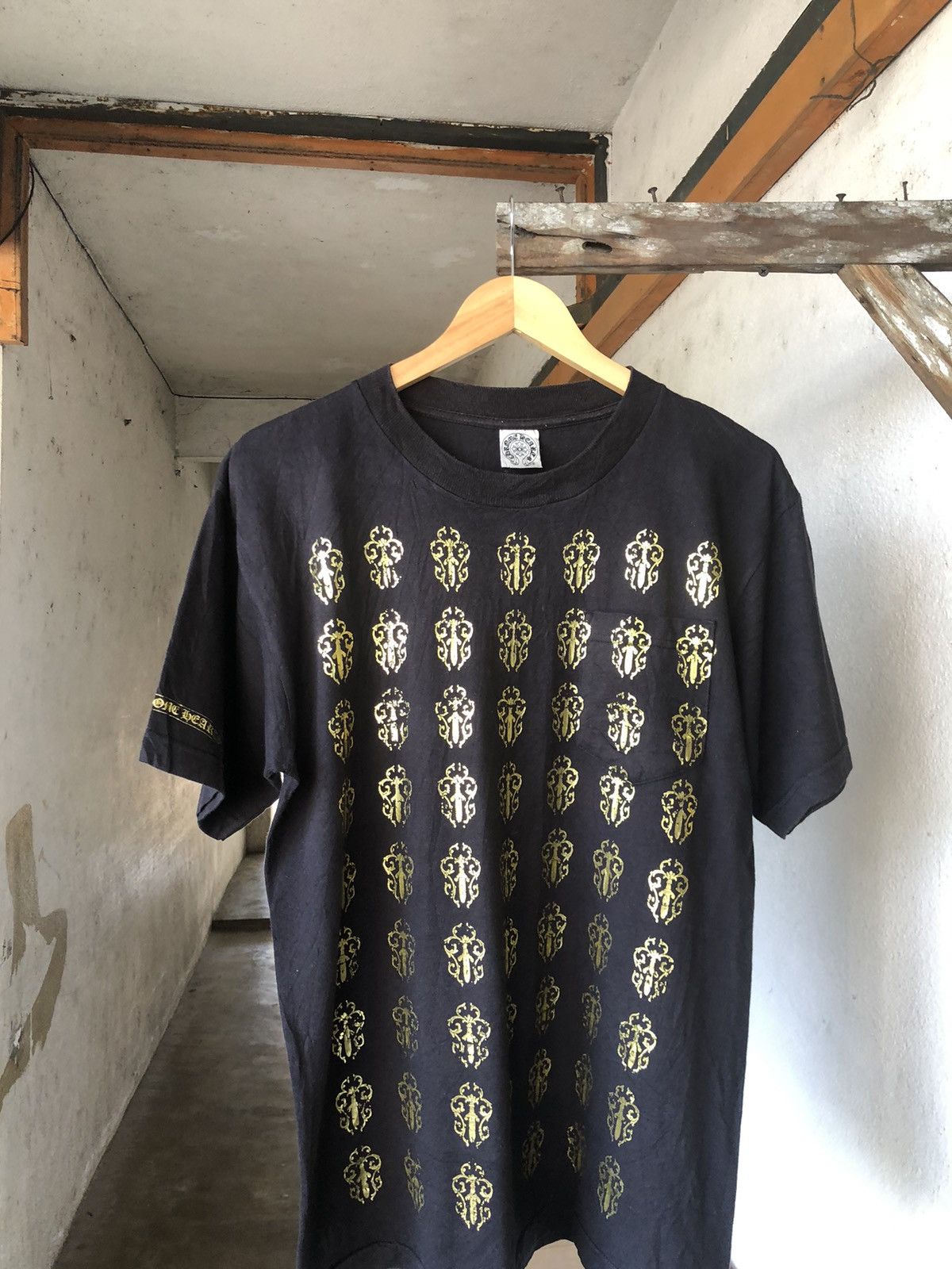 Chrome Hearts Vintage Chrome Heart Dagger Fullprint Tshirt Size US M / EU 48-50 / 2 - 3 Thumbnail