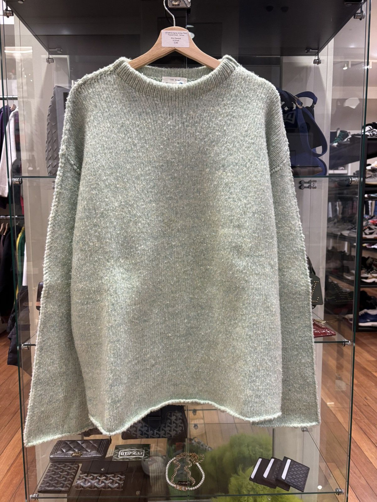 The Row The Row Mumford Wool Blend Knit Sweater - Green Size US M / EU 48-50 / 2 - 1 Thumbnail