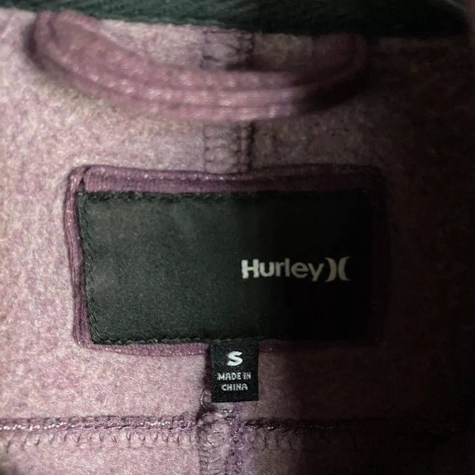 Hurley Hurley Hoodie Women's Small Full Zip Purple Cotton Blend S Size S / US 4 / IT 40 - 2 Thumbnail