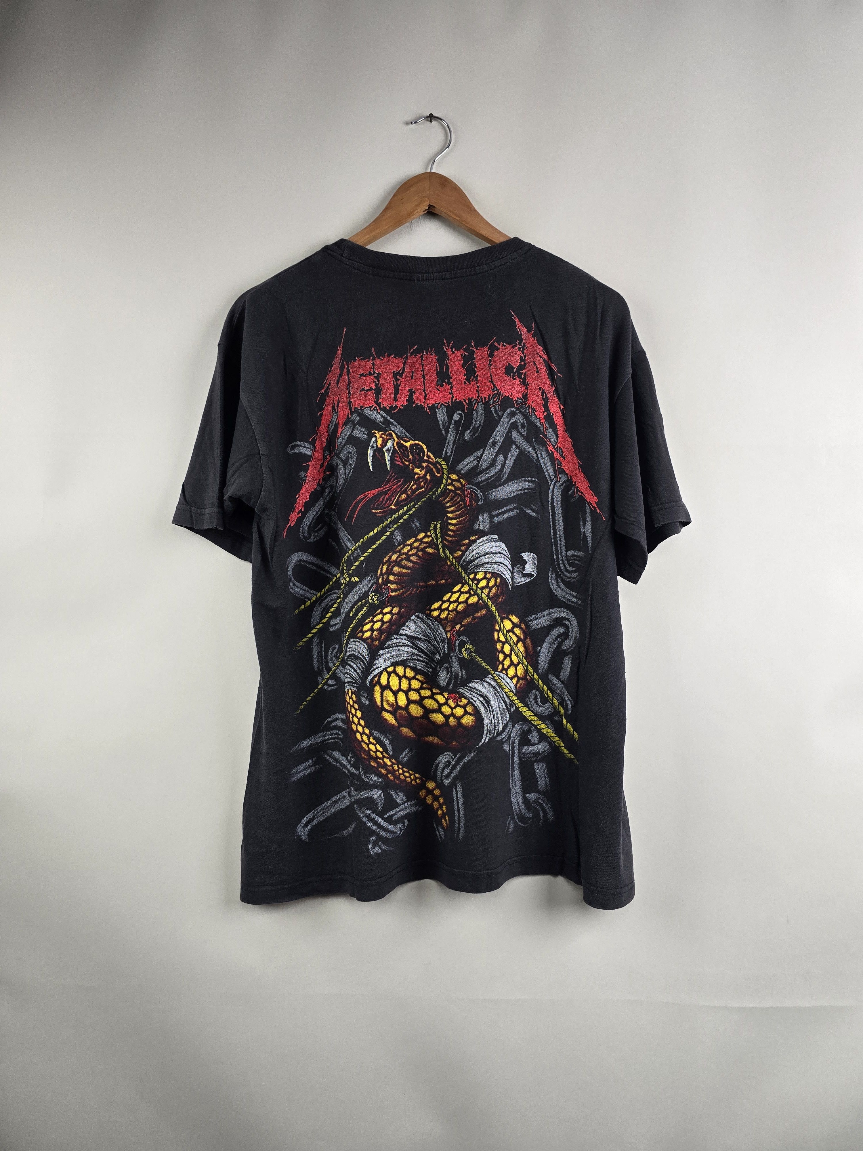 Band Tees × Metallica × Vintage 90s Metallica Doris Pushead L 21.5" 27" Size US L / EU 52-54 / 3 - 5 Thumbnail