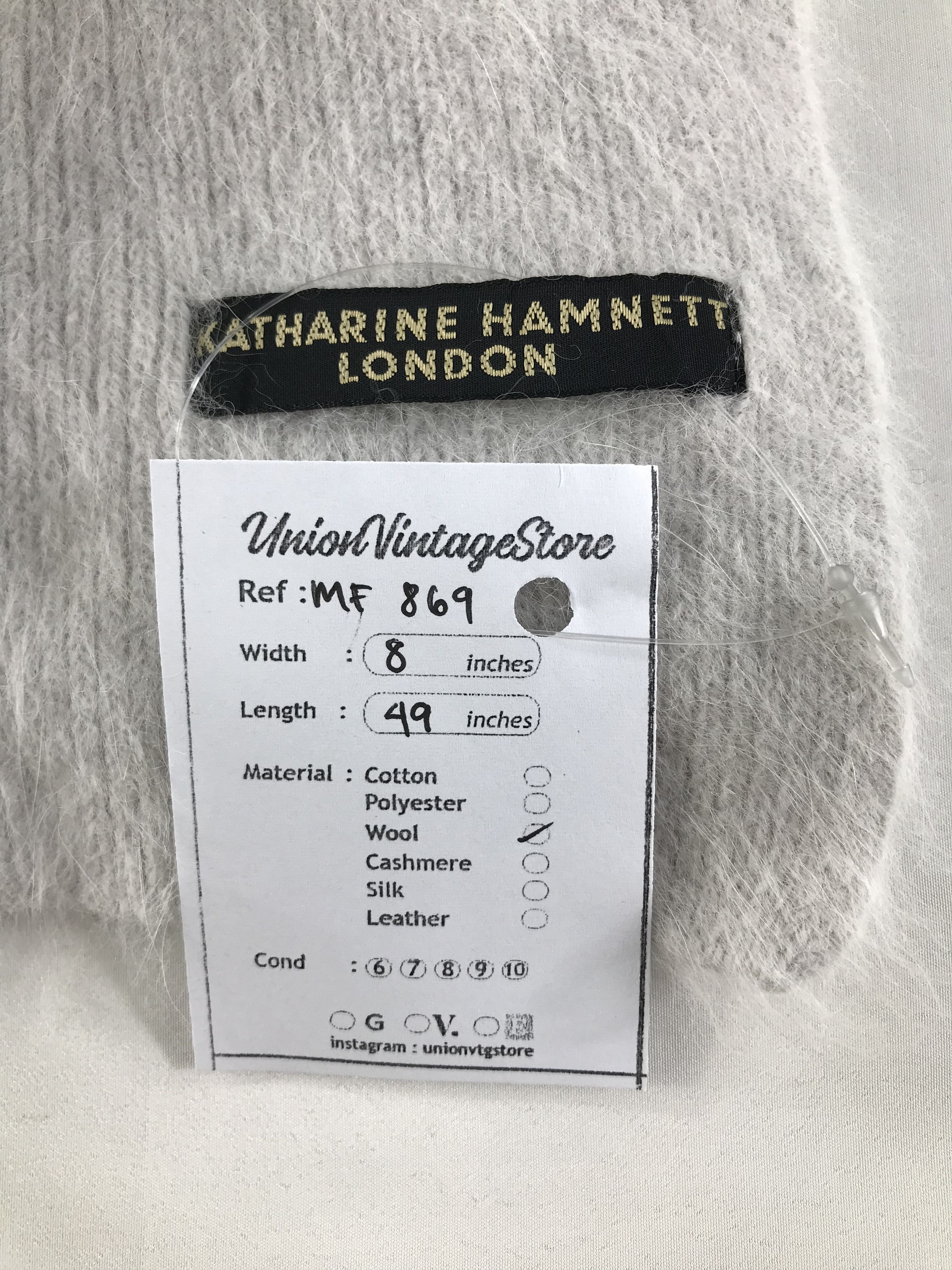 Katharine Hamnett London Vintage Katharine Hamnett Scarf/Muffler/Neckwear MF869 Size ONE SIZE - 5 Thumbnail