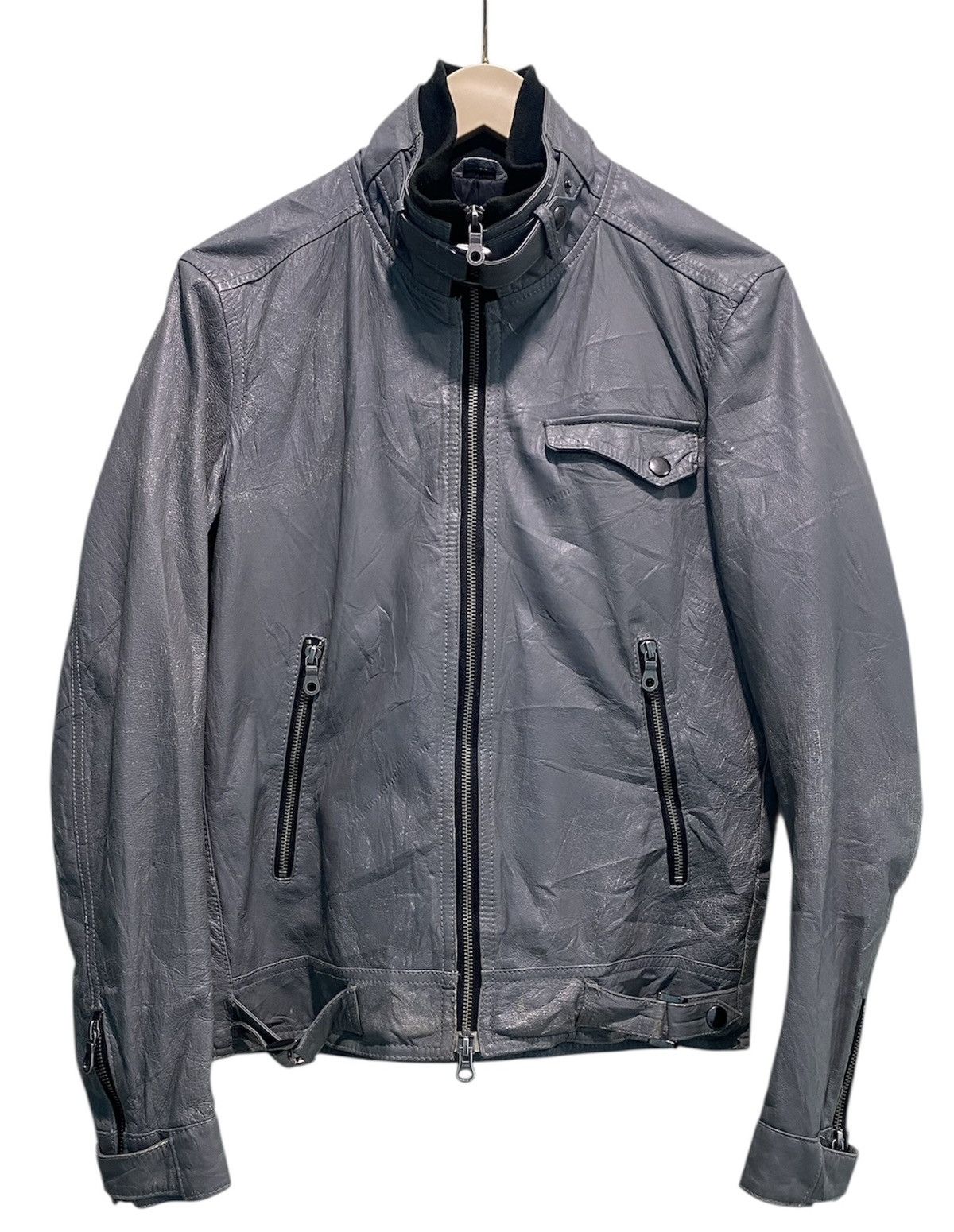 Katharine Hamnett London Hamnett Blouson Bomber Leather Jacket Size M / US 6-8 / IT 42-44 - 1 Thumbnail