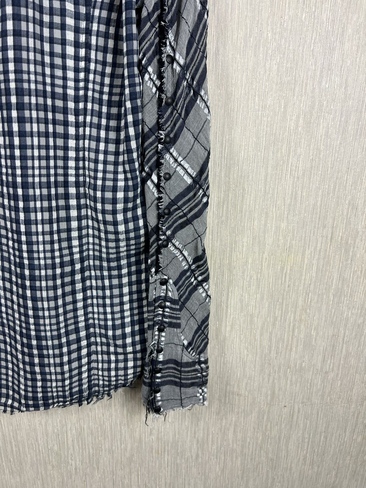 Le Grande Bleu (L.G.B.) L.G.B Le Grande Bleu rockabilly ripped plaid button up shirt Size US S / EU 44-46 / 1 - 24 Thumbnail