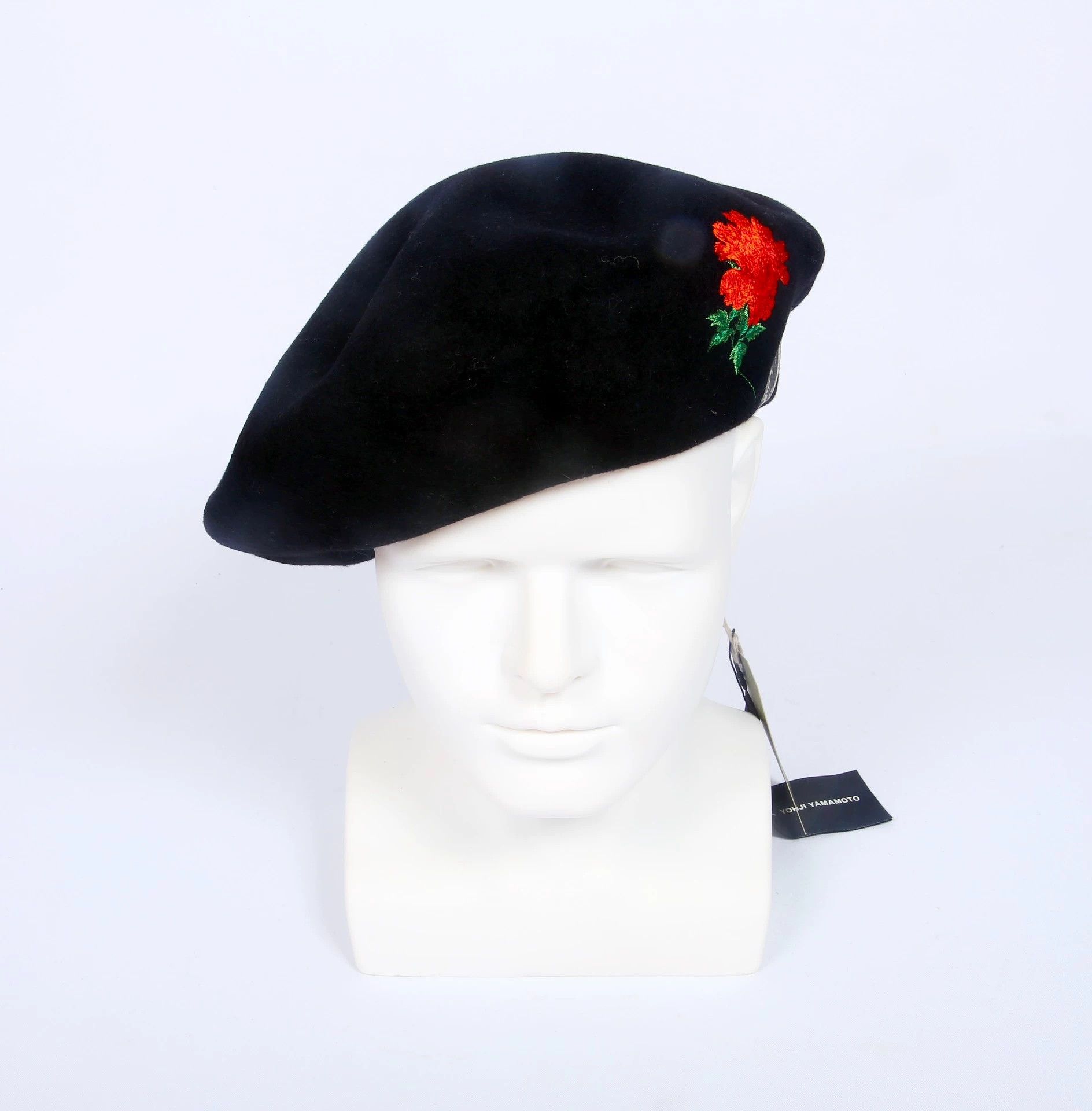 Other H.W. Dog × Wildside Peony Embroidery Wool Beret Size ONE SIZE - 2 Thumbnail