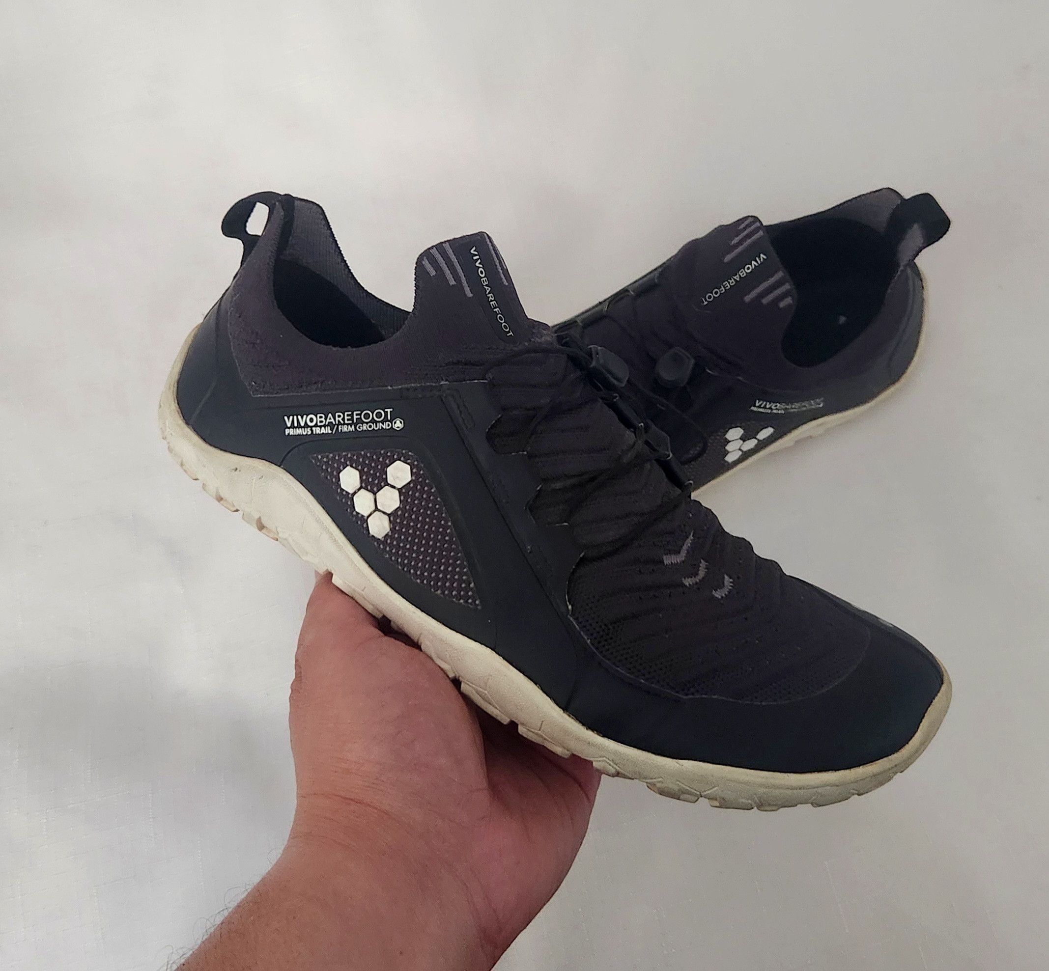 Vivobarefoot Vivobarefoot Primus Trail Knit FG Mens EU 42 SZ 9 US Black Size US 9 / EU 42 - 1 Thumbnail