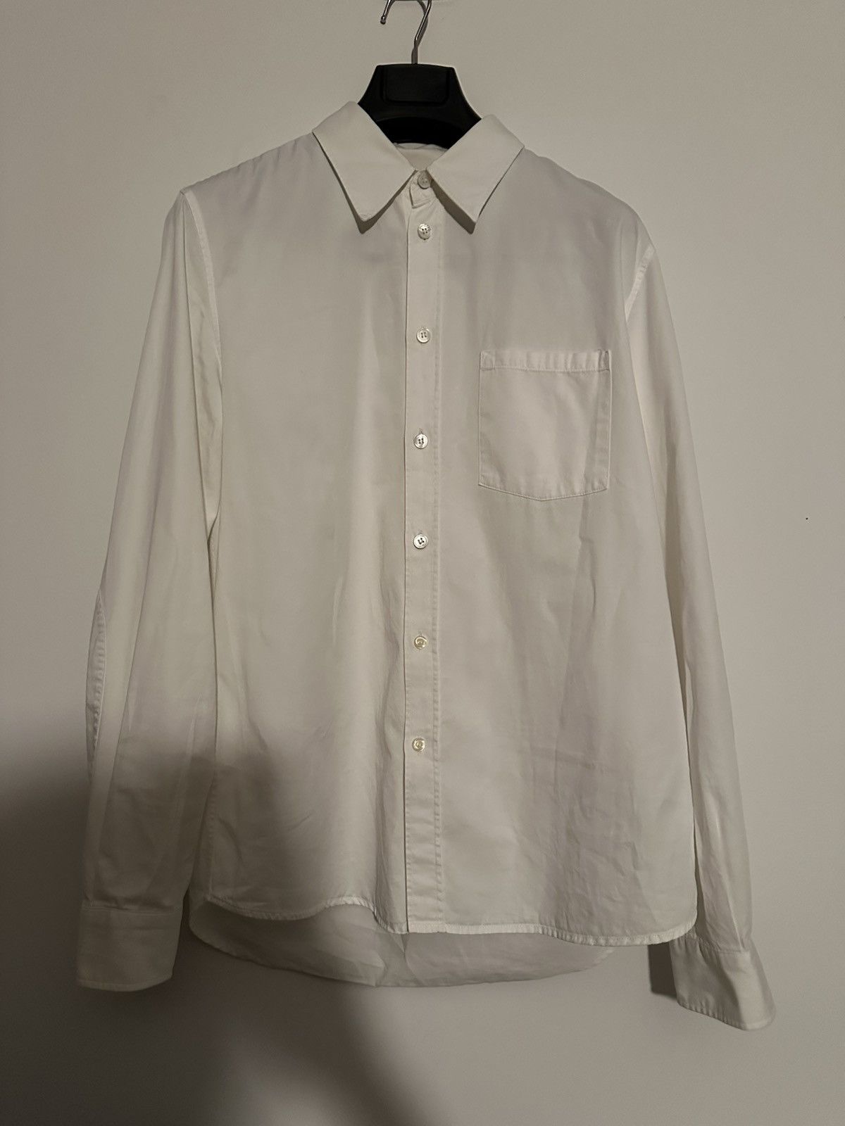 Helmut Lang Helmut Lang Vintage White Denim Button-up Size US M / EU 48-50 / 2 - 1 Thumbnail
