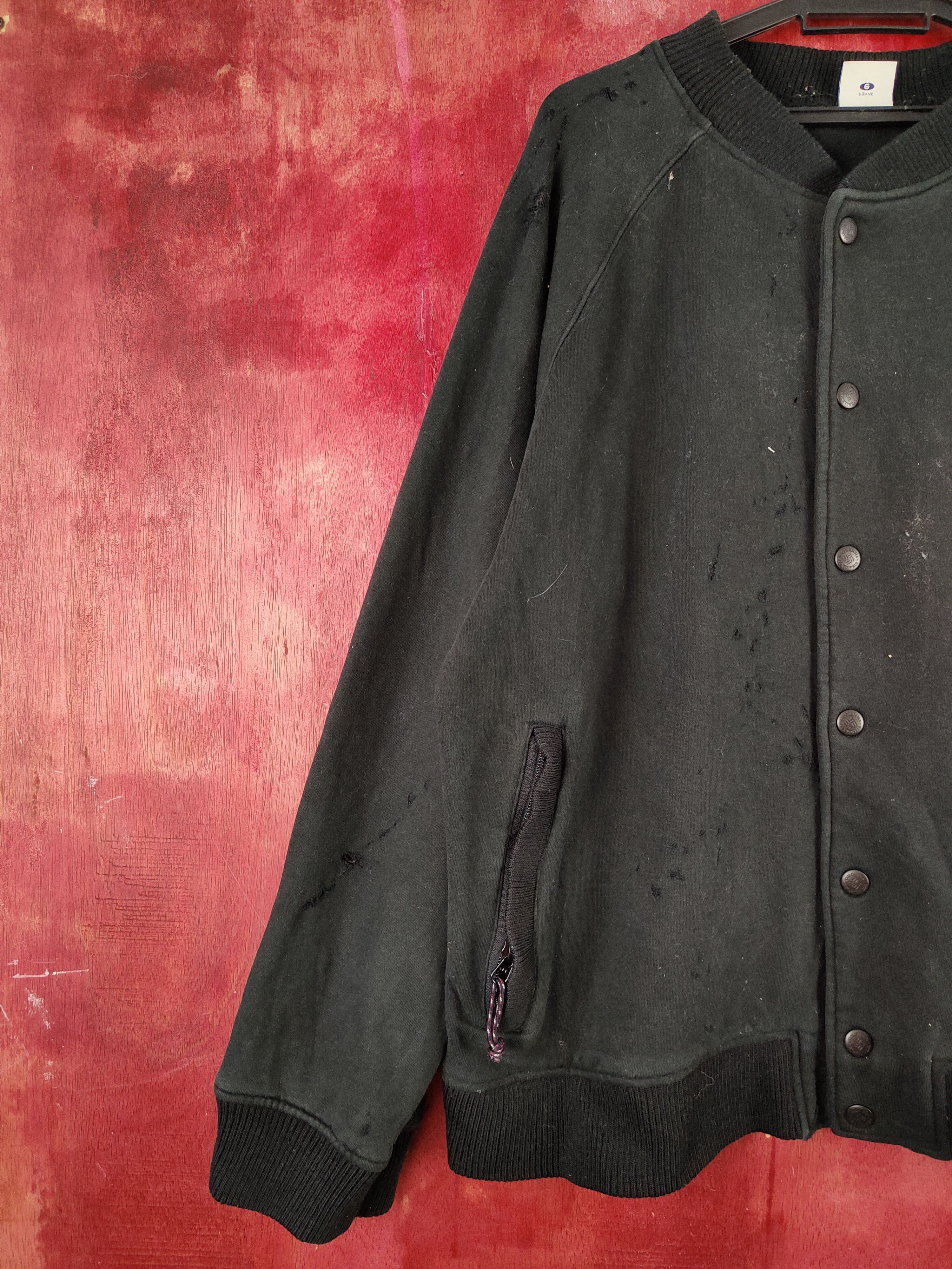 Columbia × Vintage Columbia GRT Black distressed ripped vintage Sweaters #S2136 Size US L / EU 52-54 / 3 - 7 Thumbnail