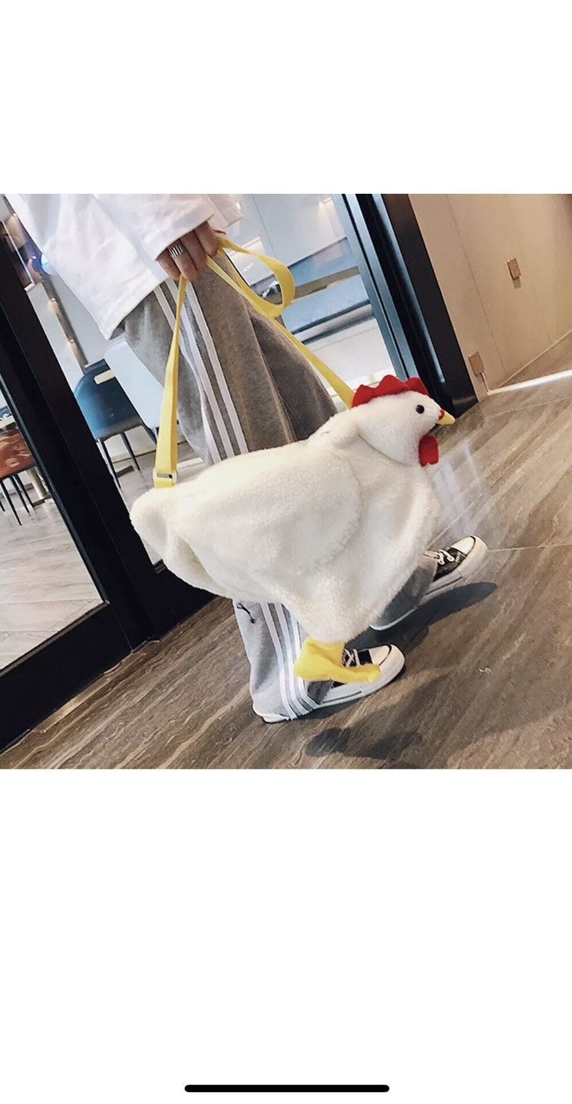 Other Women’s Faux Fur Cartoon Chicken Plush Tote & Crossbody Bag Size ONE SIZE - 1 Thumbnail