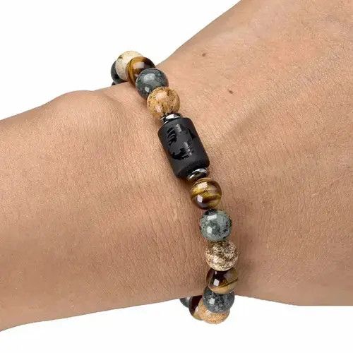 High Sport × Jewelry 8MM Gemstone Black Pisces Zodiak Bead Bravelet Size ONE SIZE - 2 Thumbnail