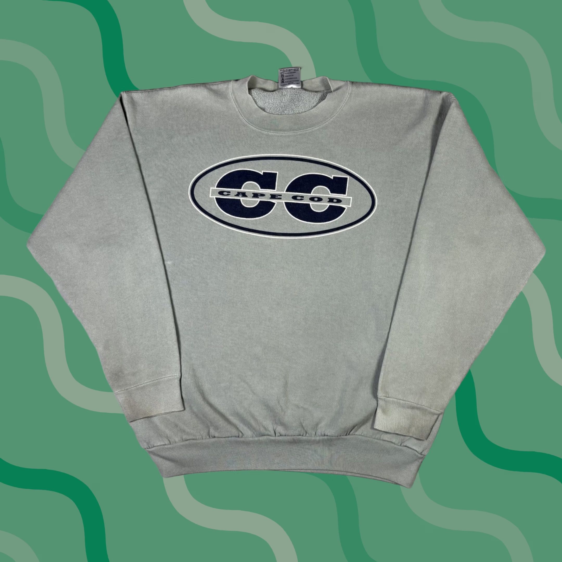Vintage VINTAGE Cape Cod Sweatshirt Green Faded Crewneck Mens 2XL USA 90s 80s Oneita Cotton Fleece Pullover Logo Distressed 90s Mens ฝ Size US XXL / EU 58 / 5 - 1 Thumbnail